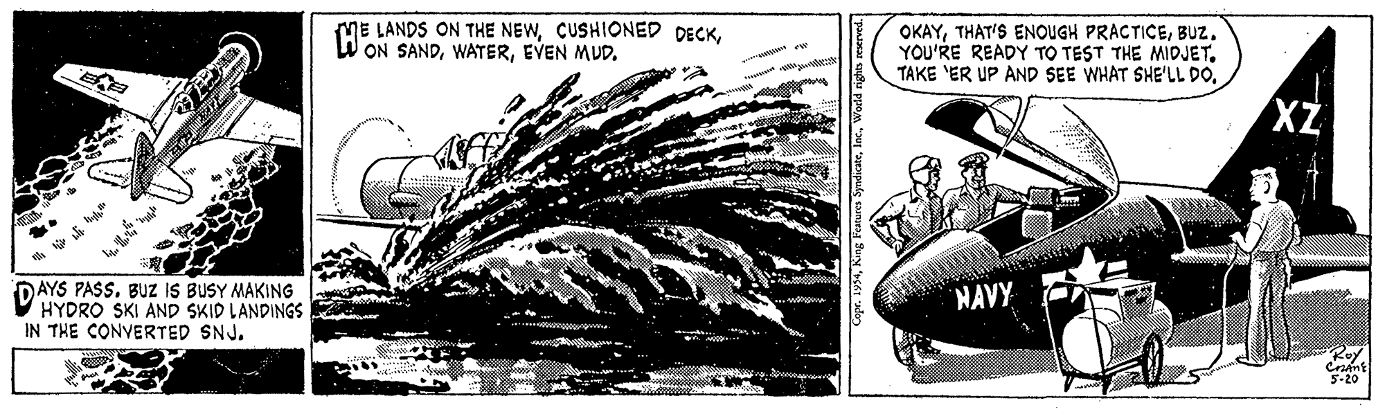Marine biology OCR: ME LANDS ON THE NEWEVEN MUD. OKAYBUZ. YOU'RE READY TO TEST THE MIDJET. TAKE 'ER UP AND SEE WHAT SHE'LL DOXZ AYS PASSBUZ IS BUSY MAKING HYDRO SKI AND SKID LANDINGS IN THE CONVERTED SNJ. NAVY Cnant 5-20 Copr. 1994World right ME LANDS ON THE NEWCUSHIONED DECKW ON SANDEVEN MUD. OKAYTHAT'S ENOUGH PRACTICEBUZ. YOU'RE READY TO TEST THE MIDJET. TAKE 'ER UP AND SEE WHAT SHE'LL DOXZ AYS PASSBUZ IS BUSY MAKING HYDRO SKI AND SKID LANDINGS IN THE CONVERTED SNJ. NAVY Cnant 5-20 Copr. 1994Ring Features SyndiciteWorld right