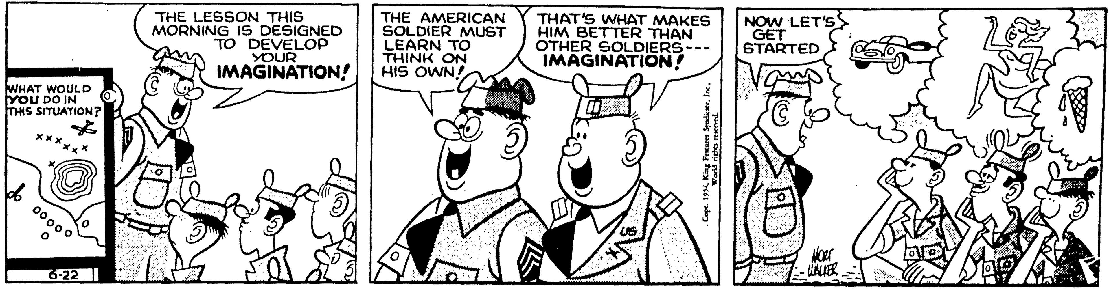 Jaw OCR: THE LESSON THIS MORNING IS DESIGNED TO DEVELOP YOUR THE AMERICAN SOLDIER MUST LEARN TO THINK ON HIS OWN! THAT'S WHAT MAKES HIM BETTER THAN OTHER SOLDIERS--- IMAGINATION! NOW LET'SS GET STARTED IMAGINATION! WHAT WOULD YOU DO IN THS SITUATION? 00000 6-22 THE LESSON THIS MORNING IS DESIGNED TO DEVELOP YOUR THE AMERICAN SOLDIER MUST LEARN TO THINK ON HIS OWN! THAT'S WHAT MAKES HIM BETTER THAN OTHER SOLDIERS--- IMAGINATION! NOW LET'SS GET STARTED IMAGINATION! WHAT WOULD YOU DO IN THS SITUATION? 00000 6-22