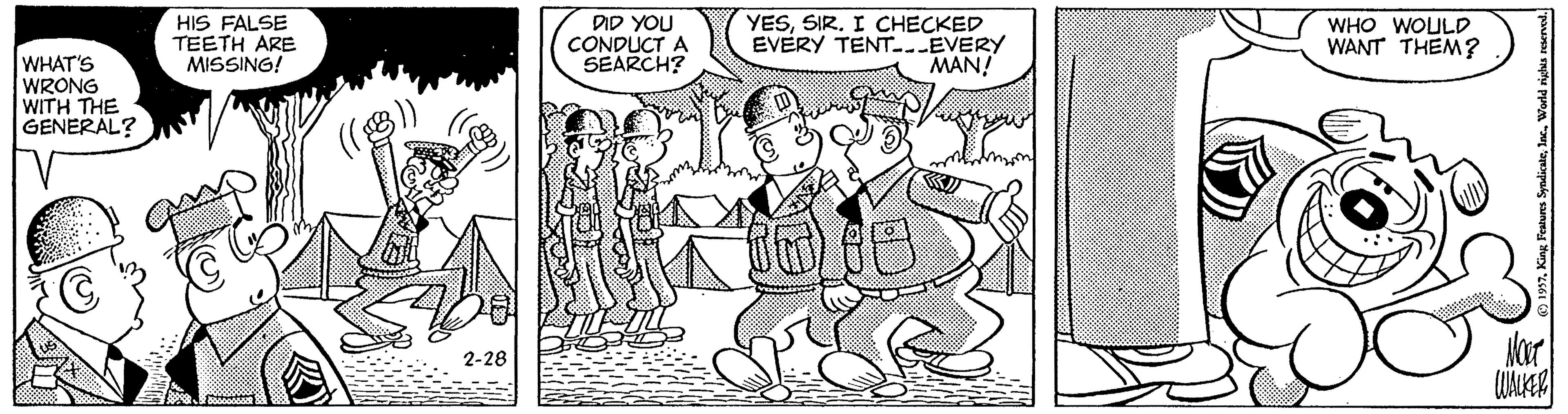 Organism OCR: HIS FALSE TEETH ARe MISSING! DID YOU CONDUCT A SEARCH? YESSIR. I CHECKED EVERY TENT. EVERY MAN! WHO WOULD WANT THEM? WHAT'S WRONG WITH THE GENERAL? Mar 2-28 HIS FALSE TEETH ARe MISSING! DID YOU CONDUCT A SEARCH? YESSIR. I CHECKED EVERY TENT. EVERY MAN! WHO WOULD WANT THEM? WHAT'S WRONG WITH THE GENERAL? Mar 2-28