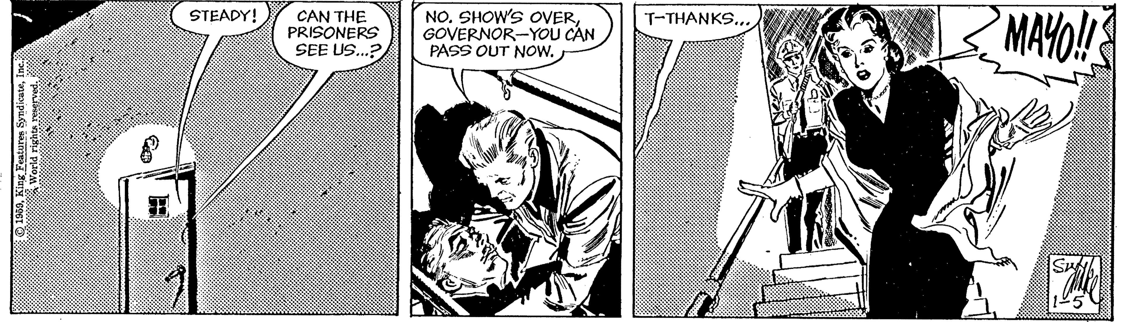 Art OCR: NO. SHOW'S OVERGOVERNOR-YOU CAN PASS OUT NOw. MAKO! STEADY! CAN THE PRISONERS SEE US...? T-THANKS.. 1969NO. SHOW'S OVERGOVERNOR-YOU CAN PASS OUT NOw. MAKO! STEADY! CAN THE PRISONERS SEE US...? T-THANKS.. 1969King Features Syndicate