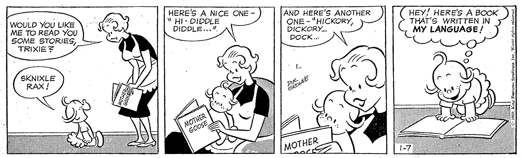 Gesture OCR: WOULD YOU LIKE ME TO READ YOU SOME STORIESTRIXIE? HERE'S A NICE ONE - " HI - DIDDLE DIDDLE...". AND HERE'S ANOTHER ONE - "HICKORYDICKORY. HEY! HERE'S A BOOK THAT'S WRITTEN IN MY LANGUAGE! DOCK. SKNIXLE RAX! MOTHER GOOSE ??THER 1-7 WOULD YOU LIKE ME TO READ YOU SOME STORIESTRIXIE? HERE'S A NICE ONE - " HI - DIDDLE DIDDLE...". AND HERE'S ANOTHER ONE - "HICKORYDICKORY. HEY! HERE'S A BOOK THAT'S WRITTEN IN MY LANGUAGE! DOCK. SKNIXLE RAX! MOTHER GOOSE ??THER 1-7