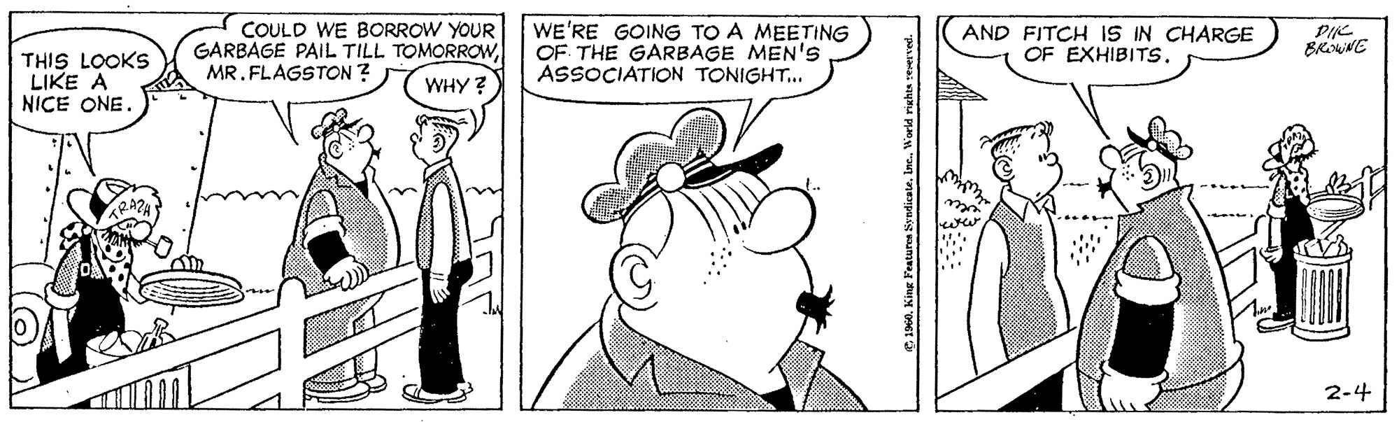 Font OCR: COULD WE BORROW YOUR GARBAGE PAIL TILL TOMORROWMR. FLAGSTON ? WE'RE GOING TO A MEETING OF THE GARBAGE MEN'S ASSOCIATION TONIGHT.. AND FITCH IS IN CHARGE OF EXHIBITS. PIK THIS LOOKS LIKE A NICE ONE. WHY ? 2-4 COULD WE BORROW YOUR GARBAGE PAIL TILL TOMORROWMR. FLAGSTON ? WE'RE GOING TO A MEETING OF THE GARBAGE MEN'S ASSOCIATION TONIGHT.. AND FITCH IS IN CHARGE OF EXHIBITS. PIK THIS LOOKS LIKE A NICE ONE. WHY ? 2-4