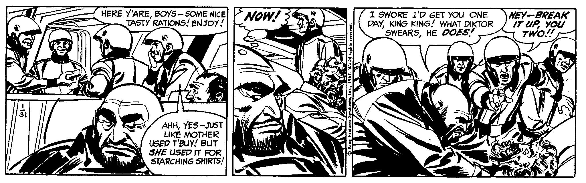 Fiction OCR: HERE Y'AREBOYS-SOME NICE TASTY RATIONSS! ENJOY! I SWORE I'D GET YOU ONE DAYKING KING! WHAT DIKTOR SWEARSHE DOES! NOW! HEY-BREAK IT UPYOU TWO! AHHYES-JUST LIKE MOTHER USED T'BUY! BUT SHE USED IT FOR STARCHING SHIRTS! HERE Y'AREBOYS-SOME NICE TASTY RATIONSS! ENJOY! I SWORE I'D GET YOU ONE DAYKING KING! WHAT DIKTOR SWEARSHE DOES! NOW! HEY-BREAK IT UPYOU TWO! AHHYES-JUST LIKE MOTHER USED T'BUY! BUT SHE USED IT FOR STARCHING SHIRTS!