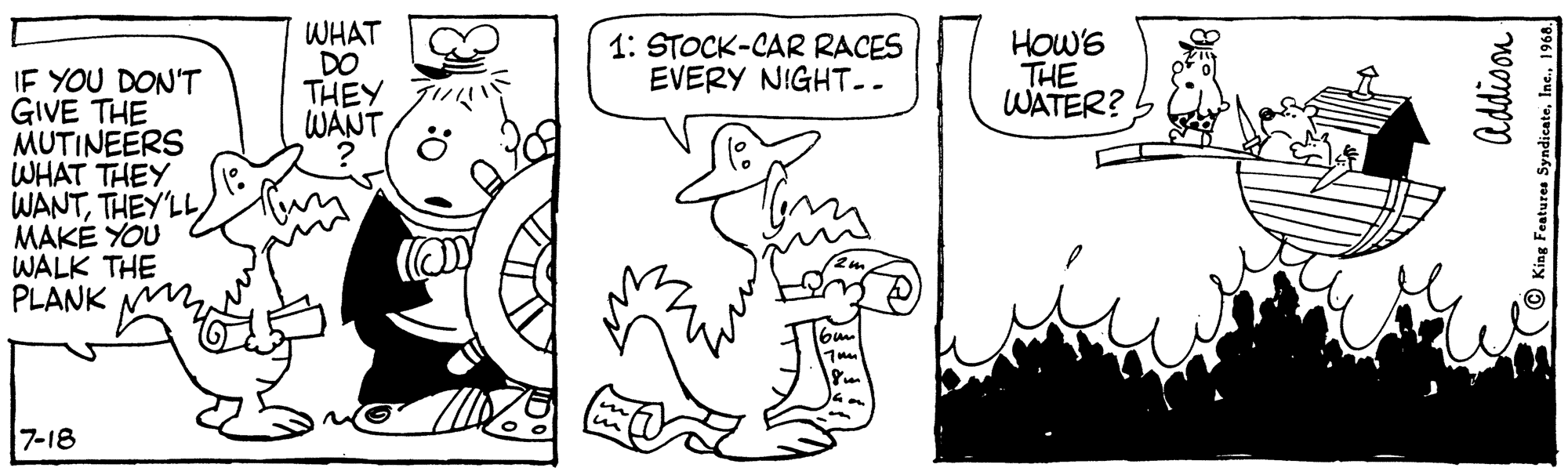 Mammal OCR: WHAT DO THEY WANT 1: STOCK-CAR RACES EVERY NIGHT.. HOw'S THE WATER? 5 IF YOU DON'T GIVE THE MUTINEERS WHAT THEY WANTTHEY'LL MAKE YOU WALK THE PLANK 7-18 WHAT DO THEY WANT 1: STOCK-CAR RACES EVERY NIGHT.. HOw'S THE WATER? 5 IF YOU DON'T GIVE THE MUTINEERS WHAT THEY WANTTHEY'LL MAKE YOU WALK THE PLANK 7-18