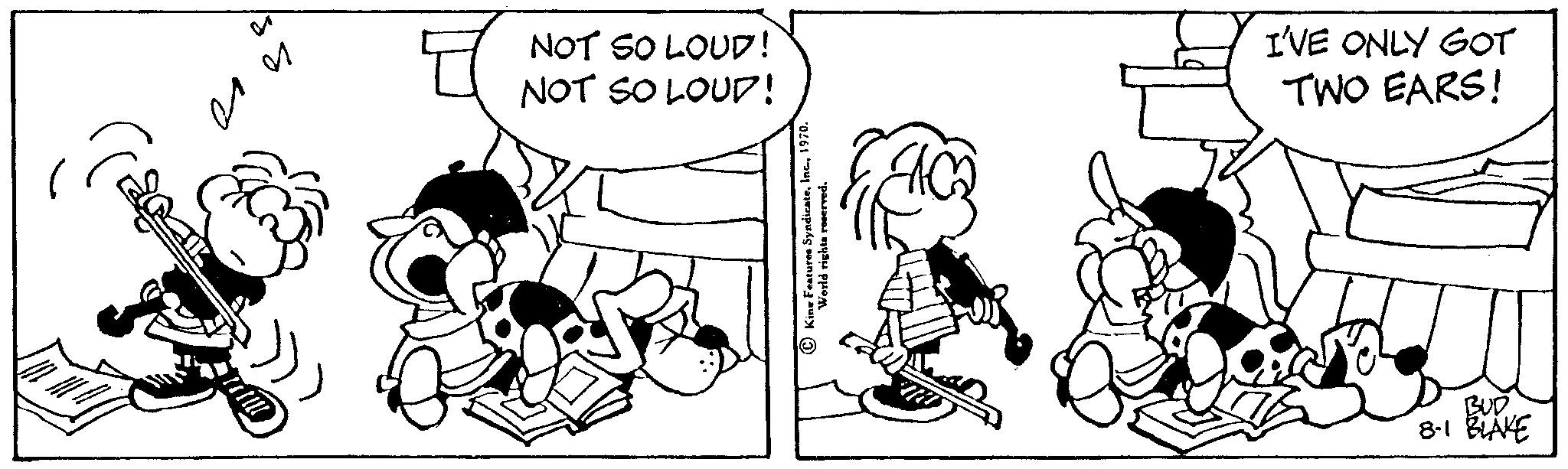 Font OCR: ere NOT SO LOUD! NOT SO LOUD! I'VE ONLY GOT TWO EARS! BUD. 8-1 BLAKE ere NOT SO LOUD ! NOT SO LOUD ! I'VE ONLY GOT TWO EARS ! BUD . 8-1 BLAKE