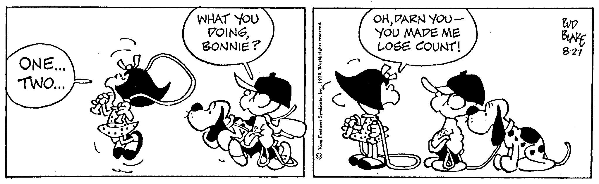 Handwriting OCR: ONE... TWO... WHAT YOU DOINGBONNIE? OHDARN YOU- YOU MADE ME LOSE COUNT! BUD BLIVE 827 ONE ... TWO ... WHAT YOU DOINGBONNIE ? OHDARN YOU YOU MADE ME LOSE COUNT ! BUD BLIVE 827