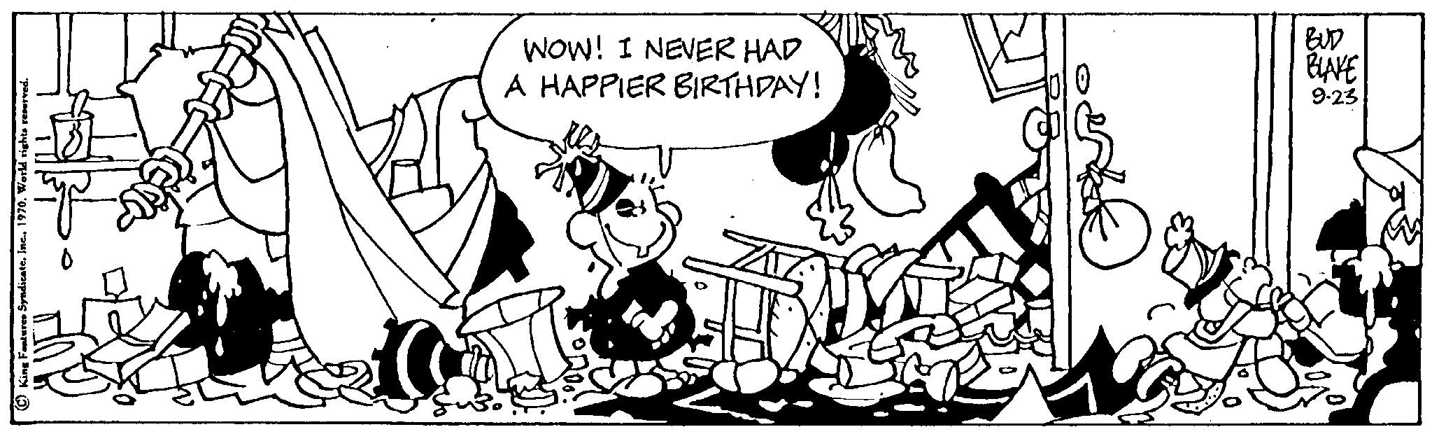 Sharing OCR: WOW! I NEVER HAD A HAPPIER BIRTHDAY! BUD BLAKE 9.23 Yps WOW ! I NEVER HAD A HAPPIER BIRTHDAY ! BUD BLAKE 9.23 Yps
