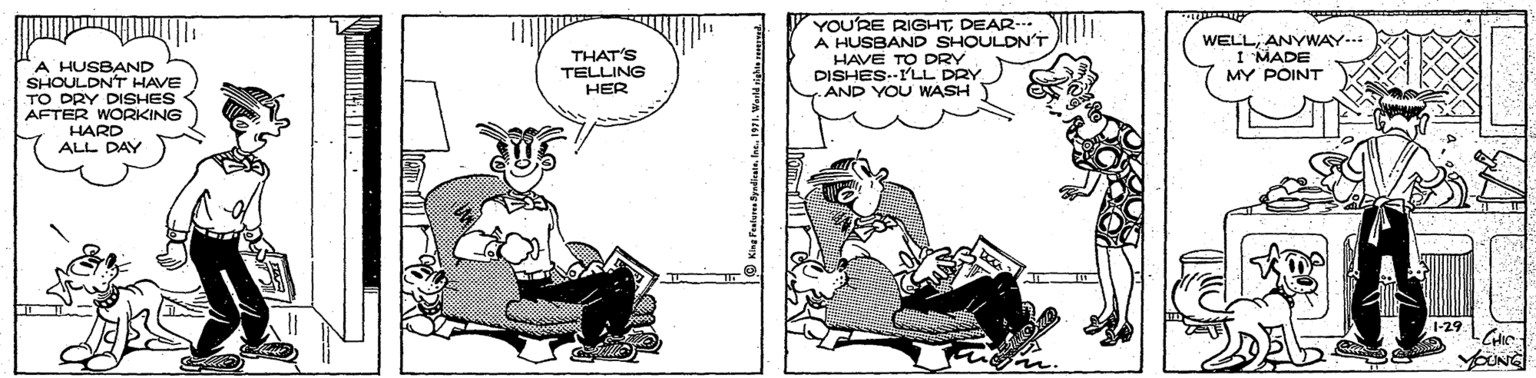 Parallel OCR: THAT'S TELLING HER YOU'RE RIGHTDEAR- A HUSBAND SHOULDN'T HAVE TO DRY DISHES.-I'LL DRY AND YOU WASH WELLANYWAY.. I MADE MY POINT A HUSBAND SHOULDNT HAVE TO DRY DISHES AFTER WORKING HARD ALL DAY YOUNG THAT'S TELLING HER YOU'RE RIGHTDEAR- A HUSBAND SHOULDN'T HAVE TO DRY DISHES.-I'LL DRY AND YOU WASH WELLANYWAY.. I MADE MY POINT A HUSBAND SHOULDNT HAVE TO DRY DISHES AFTER WORKING HARD ALL DAY YOUNG