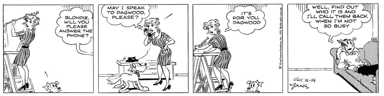 Parallel OCR: BLONDIEWILL YOU PLEASE ANSWER THE PHONE? MAY I SPEAK)! TO DAGWOODPLEASE ? IT'S FOR YOUDAGWOOD WELLFIND OUT WHO IT IS AND I'LL CALL THEM BACK WHEN I'M NOT SO BUSY Guic 12-14 BLONDIEWILL YOU PLEASE ANSWER THE PHONE? MAY I SPEAK)! TO DAGWOODPLEASE ? IT'S FOR YOUDAGWOOD WELLFIND OUT WHO IT IS AND I'LL CALL THEM BACK WHEN I'M NOT SO BUSY Guic 12-14