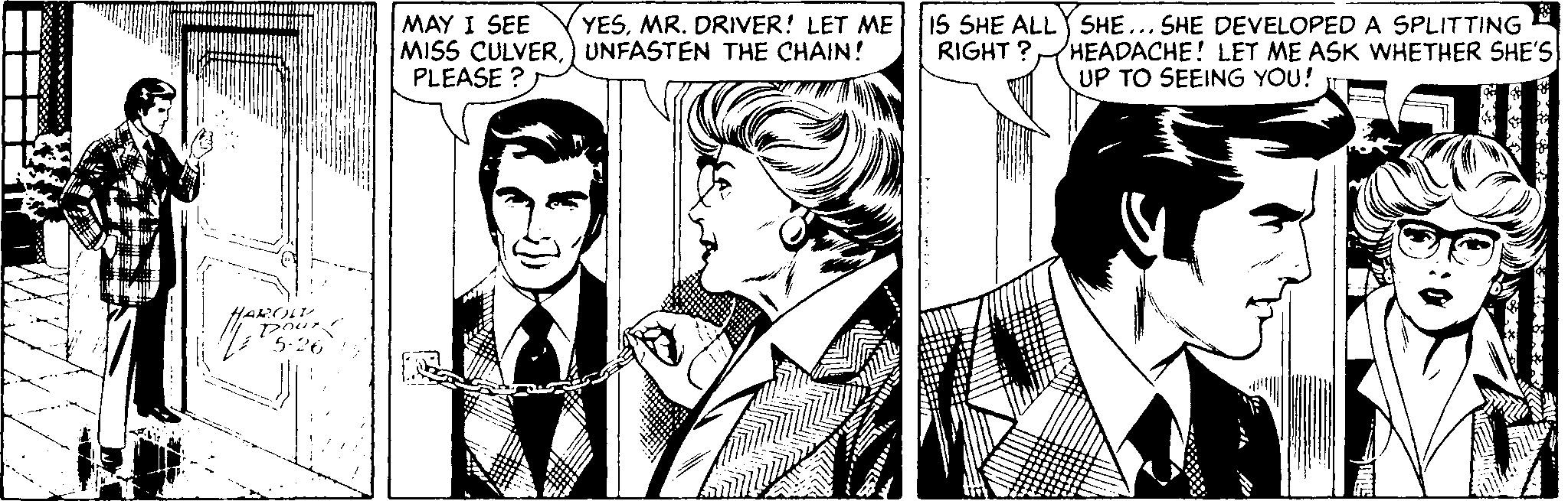 Interaction OCR: MAY I SEE MISS CULVER) UNFASTEN THE CHAIN! PLEASE ? YESMR. DRIVER! LET ME 15 SHE ALLY SHE... SHE DEVELOPED A SPLITTING RIGHT ? HEADACHE! LET ME ASK WHETHER SHE'S UP TO SEEING YOU! HARCH MAY I SEE MISS CULVER) UNFASTEN THE CHAIN! PLEASE ? YESMR. DRIVER! LET ME 15 SHE ALLY SHE... SHE DEVELOPED A SPLITTING RIGHT ? HEADACHE! LET ME ASK WHETHER SHE'S UP TO SEEING YOU! HARCH