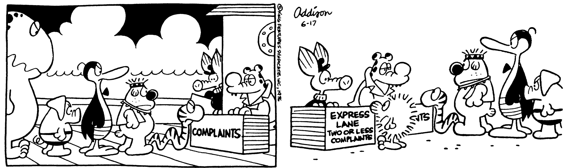 Organism OCR: Oddizon 6-17 EXPRESS LANE TWO OR LESS COMPLANE COMPLAINTS Oddizon 6-17 EXPRESS LANE TWO OR LESS COMPLANE COMPLAINTS