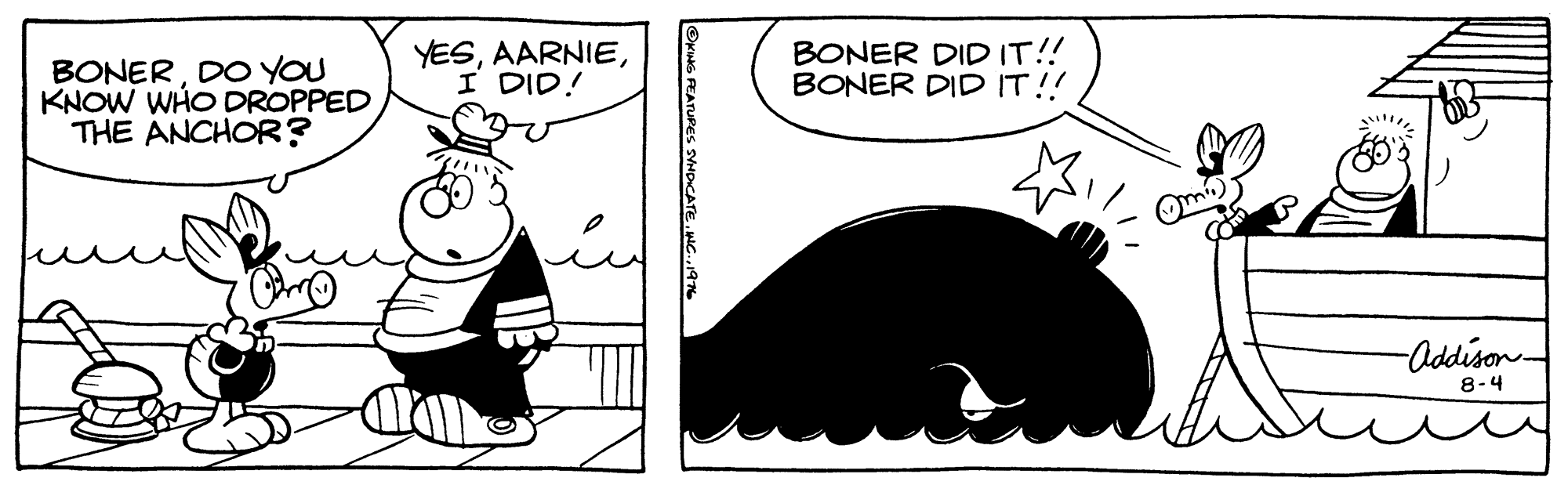 Rectangle OCR: BONERDO YOU KNOW WHO DROPPED THE ANCHOR? YESI DID! BONER DID IT!! BONER DID IT!! Omi) -Addison 8-4 OMNG FEATUPES SDCATE. BONERDO YOU KNOW WHO DROPPED THE ANCHOR? YESI DID! BONER DID IT!! BONER DID IT!! Omi) -Addison 8-4 OMNG FEATUPES SDCATE.