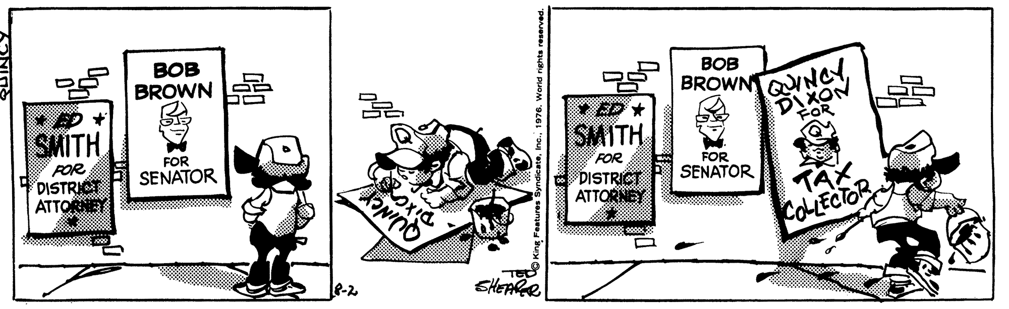 Handwriting OCR: ??? BROWN BOB BROWN DIXON FOR * ED * SMITH SMITH FOR DISTRICT ATTORNEY FOR POR DISTRICT ATTORNEY SENATOR FOR SENATOR TAX COLLECTOR e-2 SHEARE ??? BROWN BOB BROWN DIXON FOR * ED * SMITH SMITH FOR DISTRICT ATTORNEY FOR POR DISTRICT ATTORNEY SENATOR FOR SENATOR TAX COLLECTOR e-2 SHEARE