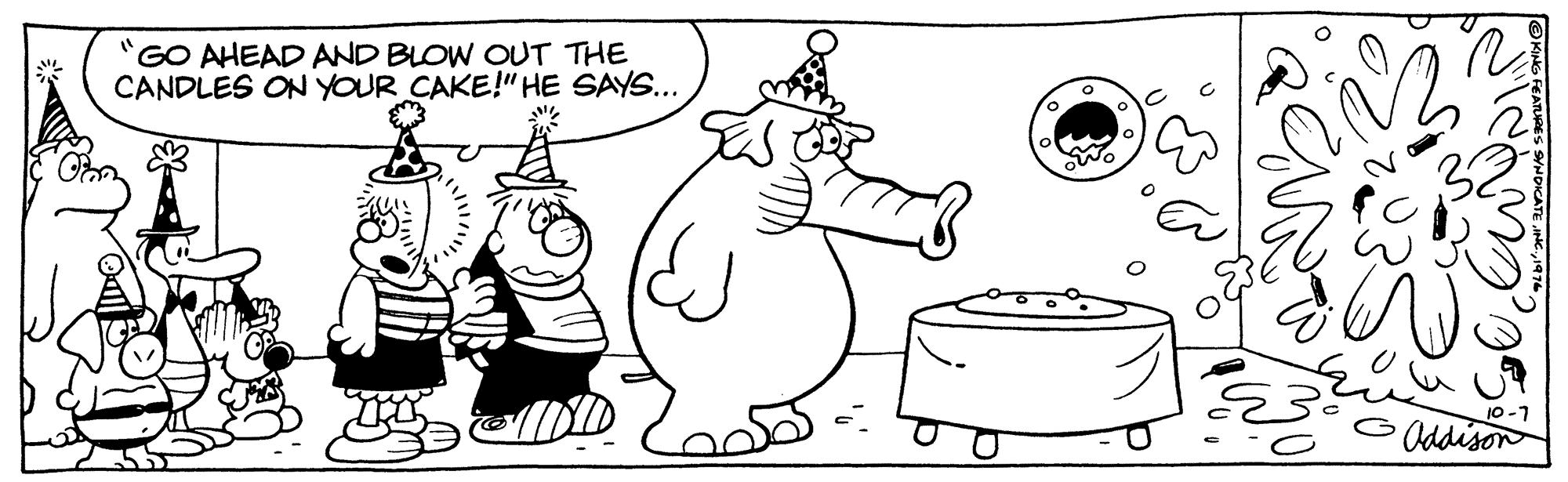 Human body OCR: "GO AHEAD AND BLOW OUT THE CANDLES ON YOUR CAKE!"HE SAYS... 10-1 Oddison "GO AHEAD AND BLOW OUT THE CANDLES ON YOUR CAKE!"HE SAYS... 10-1 Oddison