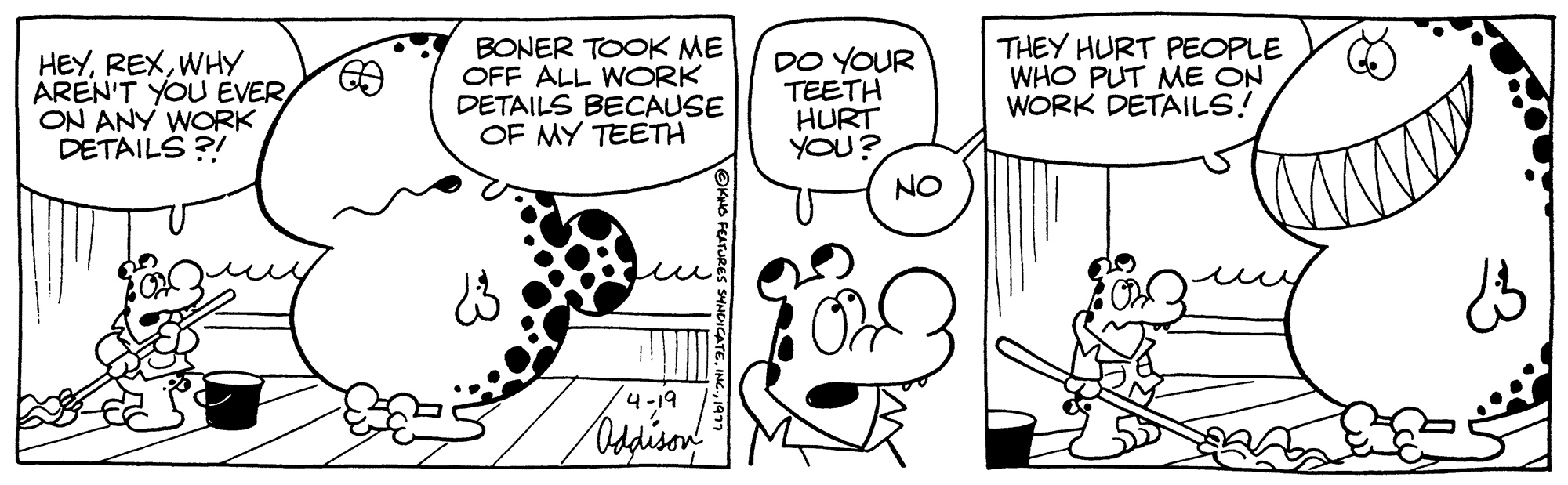 Human OCR: HEYWHY AREN'T YOU EVER ION ANY WORK DETAILS?! BONER TOOK ME OFF ALL WORK DETAILS BECAUSE OF MY TEETH 13 14-19 Oddison DO YOUR TEETH HURT YOU? ON THEY HURT PEOPLE WHO PUT ME ON WORK DETAILS! HEYWHY AREN'T YOU EVER ION ANY WORK DETAILS ?! BONER TOOK ME OFF ALL WORK DETAILS BECAUSE OF MY TEETH 13 14-19 Oddison DO YOUR TEETH HURT YOU ? ON THEY HURT PEOPLE WHO PUT ME ON WORK DETAILS !
