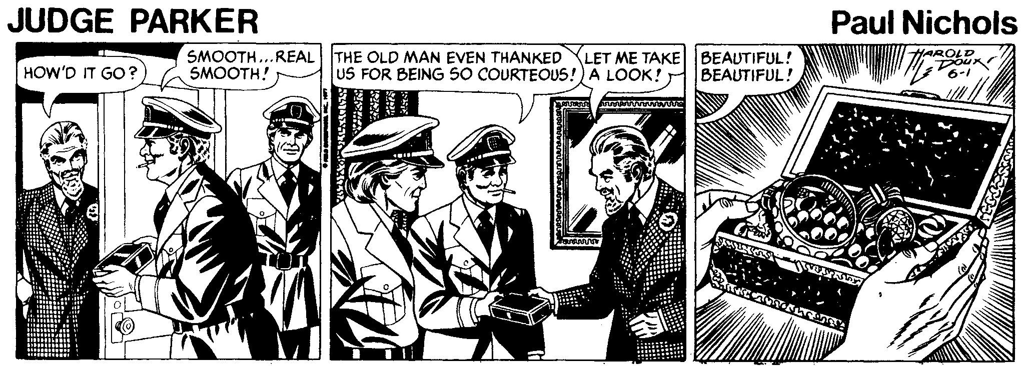 Blazer OCR: JUDGE PARKER Paul Nichols SMOOTH...REAL SMOOTH! THE OLD MAN EVEN THANKED US FOR BEING 50 COURTEOUS!) A LOOK! BEAUTIFUL! BEAUTIFUL! LET M? ???? HOW'D IT GO? 6-1 JUDGE PARKER Paul Nichols SMOOTH...REAL SMOOTH! THE OLD MAN EVEN THANKED US FOR BEING 50 COURTEOUS!) A LOOK! BEAUTIFUL! BEAUTIFUL! LET M? ???? HOW'D IT GO? 6-1