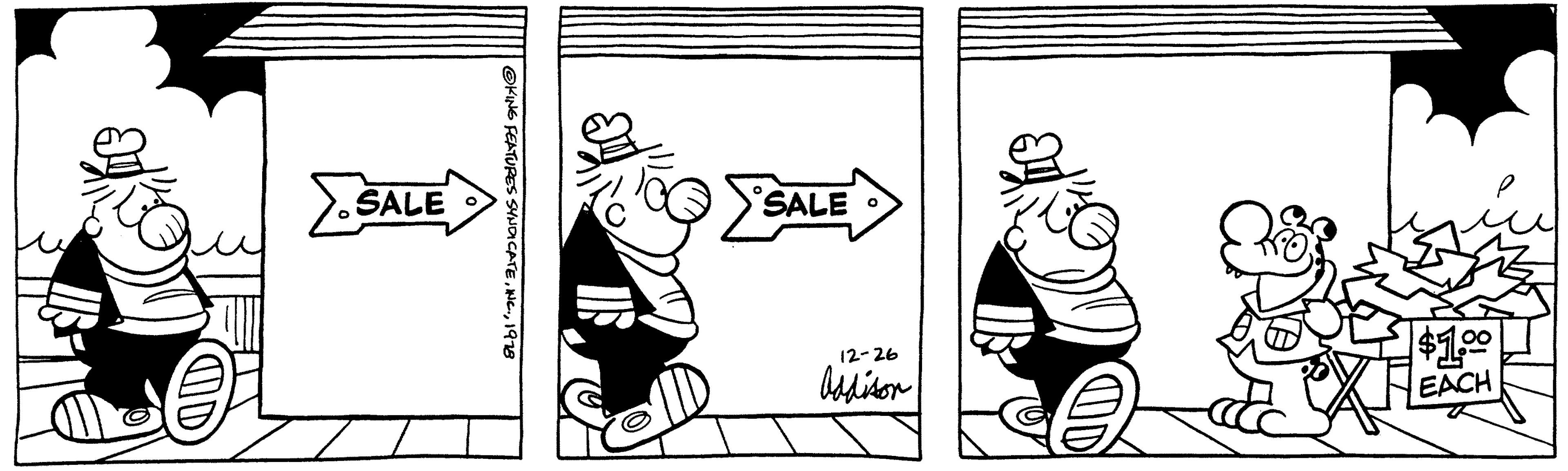 Monochrome OCR: D ? SALE O OKING FEATURES SYNDICATE1978 SALE O 12-2 Addison UD $1.000 EACH D ? SALE O OKING FEATURES SYNDICATEINC .1978 SALE O 12-2 Addison UD $ 1.000 EACH