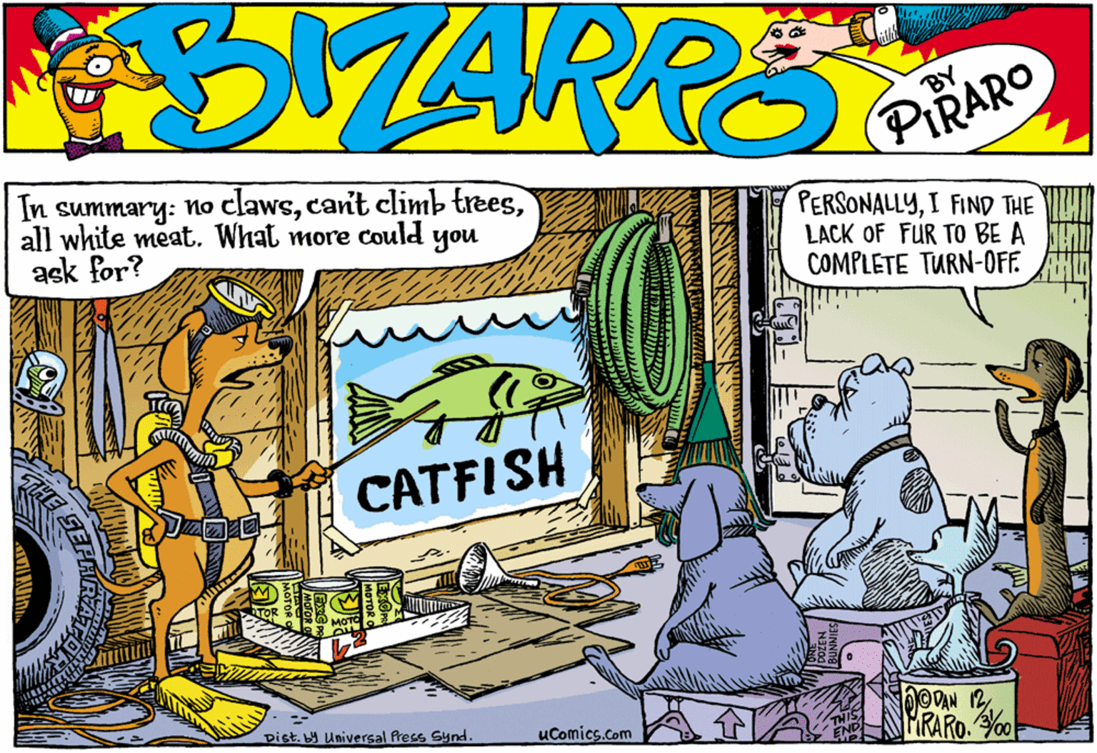 Marine mammal OCR: |In summary: no clawsall white meat. What more could ask for? PERSONALLYI FIND THE LACK OF FUR TO BE A COMPLETE TURN-OFF. you CATFISH TRAg Dist. by Universal fress Synd. uComics.com MRARO. Yo0 END |In summary: no clawscart climb treesall white meat. What more could ask for? PERSONALLYI FIND THE LACK OF FUR TO BE A COMPLETE TURN-OFF. you CATFISH TRAg Dist. by Universal fress Synd. uComics.com MRARO. Yo0 END