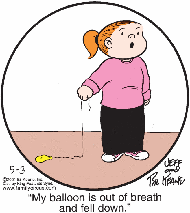 Gesture OCR: UEFF and 5-3 ©2001 Bil KeaneInc. Dist. by King Features Synd. www.familycircus.com "My balloon is out of breath and fell down." UEFF and 5-3 ©2001 Bil KeaneInc. Dist. by King Features Synd. www.familycircus.com "My balloon is out of breath and fell down."