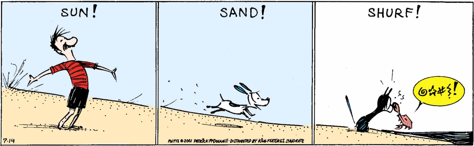 Terrestrial animal OCR: SUN! SAND! SHURF! 7:14 SUN! SAND! SHURF! 7:14