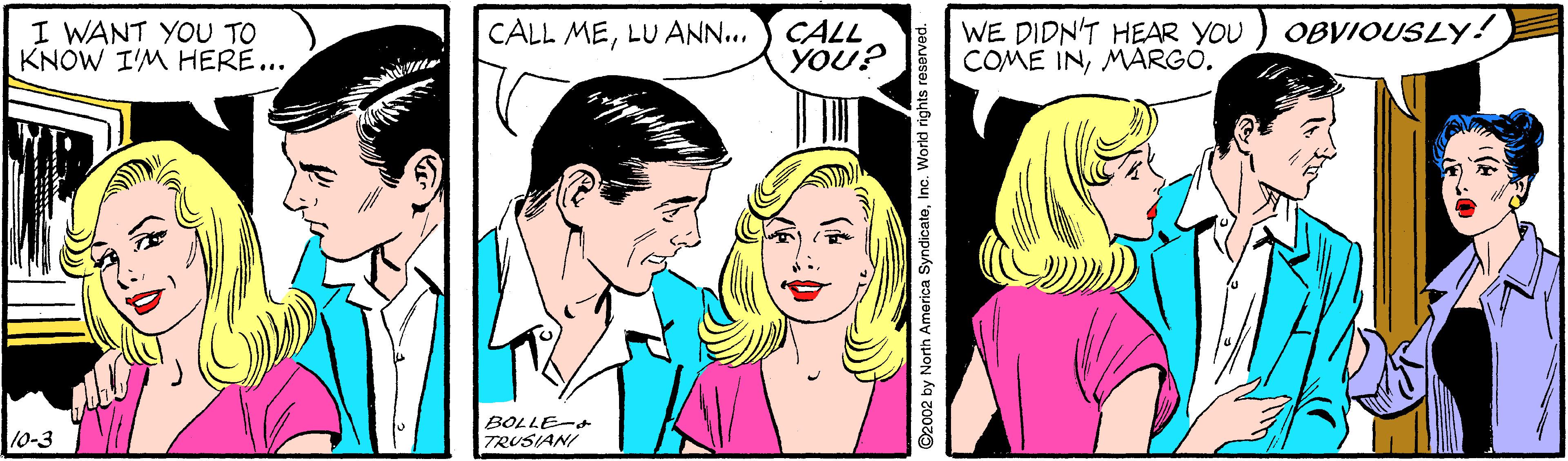 Jaw OCR: I WANT YOU TO KNOW I'M HERE... CALL MELU ANN... CALL YOU? WE DIDN'T HEAR YOU COME INMARGO. OBVIOUSLY! 10-3 BOLLE-t TRUSIANI I WANT YOU TO KNOW I'M HERE... CALL MELU ANN... CALL YOU? WE DIDN'T HEAR YOU COME INMARGO. OBVIOUSLY! 10-3 BOLLE-t TRUSIANI