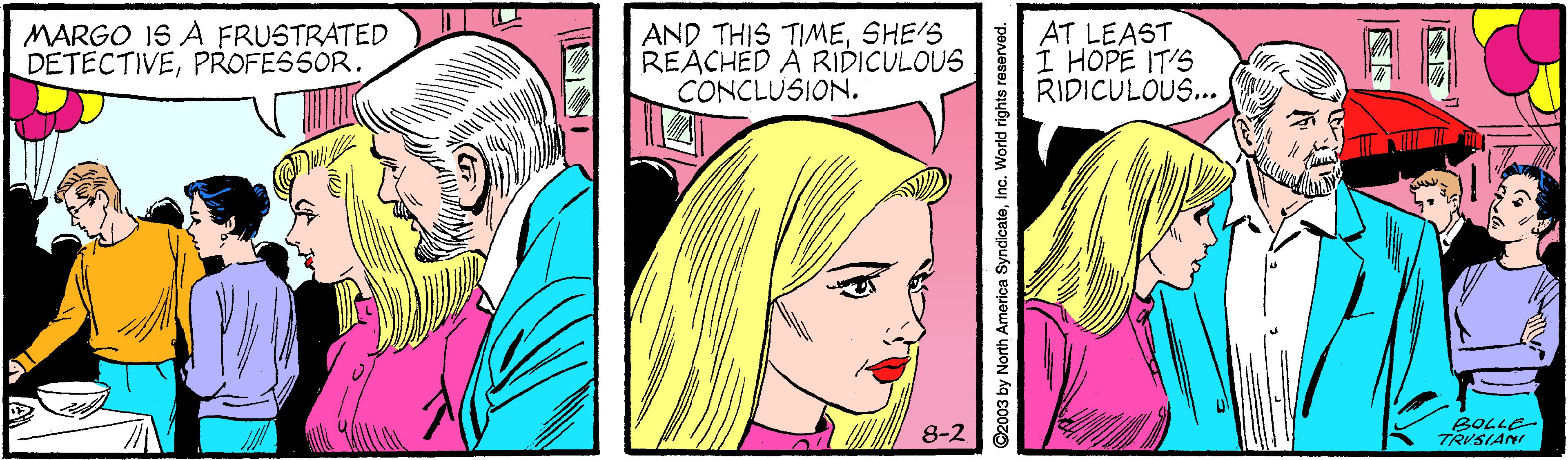 Art OCR: MARGO 1S À FRUSTRATED DETECTIVEPROFESSOR. AND THIS TIMESHE'S REACHED A RIDICULOUS CONCLUSION. AT LEAST I HOPE IT'S RIDICULOUS... 8-2 BOLLE TRVSIANI MARGO 1S À FRUSTRATED DETECTIVEPROFESSOR. AND THIS TIMESHE'S REACHED A RIDICULOUS CONCLUSION. AT LEAST I HOPE IT'S RIDICULOUS... 8-2 BOLLE TRVSIANI