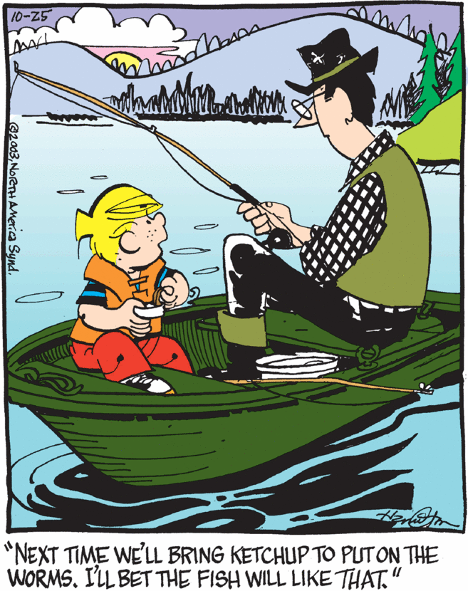 dennis the menace dennis and the fishing pole Hank Ketcham's Complete 1951-1952: 9781560976806: Ketcham, Hank, Walker, Brian, McDonnell, Patrick: Books Dennis The Menace Comic Strip