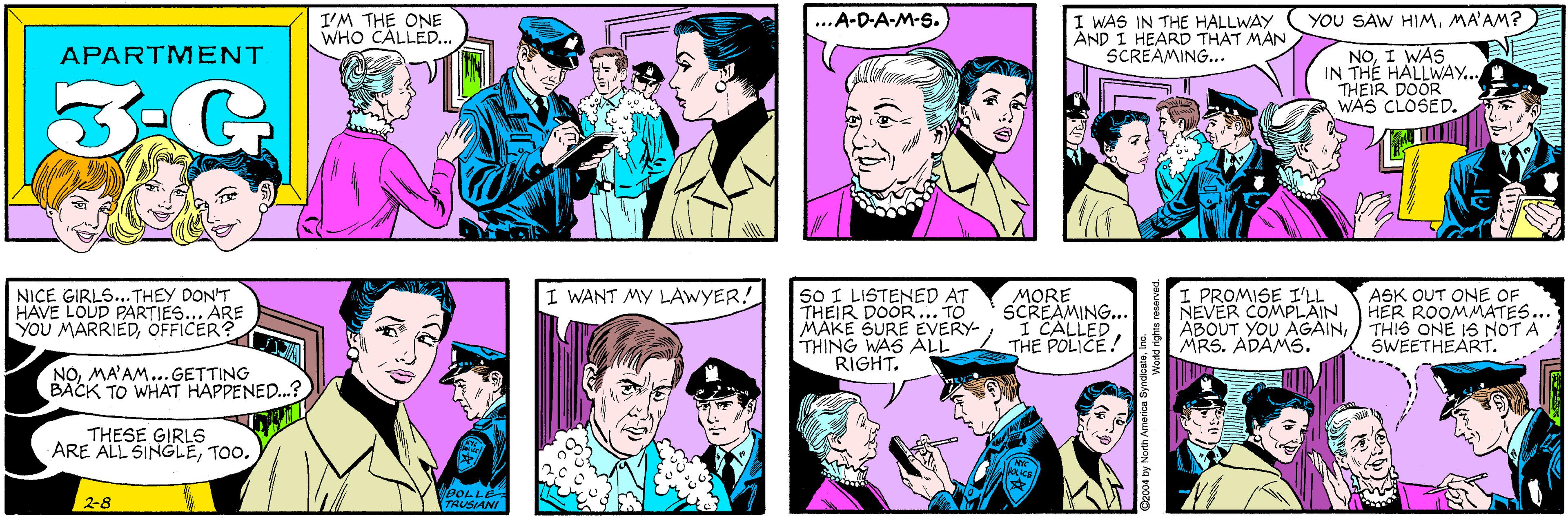 Blue OCR: I'M THE ONE WHO CALLED... ...A-D-A-M-S. APARTMENT 3-G YOU SAW HIMMA'AM? I WAS IN THE HALLWAY AND I HEARD THAT MAN SCREAMING... NICE GIRLS... THEY DON'T HAVE LOUD PARTIES... ARE YOU MARRIEDOFFICER? NOI WAS IN THE HALLWAY.. THEIR DOOR WAS CLOSED. NOMA'AM... GETTING BACK TO WHAT HAPPENED.? THESE GIRL5 ARE ALL SINGLETOO. 2-8 BOLLE USIANI I WANT MY LAWYER! SO I LISTENED AT THEIR DOOR... TO MÄKE SURE EVERY- THING WAS ALL RIGHT. MORE SCREAMING... I CALLED THE POLICE! I PROMISE I'LL NEVER COMPLAIN ABOUT YOU AGAINTHIS ONE IS NOT A MRS. ADAMS. ASK OUT ONE OF HER ROOMMATES... SWEETHEART. I'M THE ONE WHO CALLED... ...A-D-A-M-S. APARTMENT 3-G YOU SAW HIMMA'AM? I WAS IN THE HALLWAY AND I HEARD THAT MAN SCREAMING... NICE GIRLS... THEY DON'T HAVE LOUD PARTIES... ARE YOU MARRIEDOFFICER? NOI WAS IN THE HALLWAY.. THEIR DOOR WAS CLOSED. NOMA'AM... GETTING BACK TO WHAT HAPPENED.? THESE GIRL5 ARE ALL SINGLETOO. 2-8 BOLLE USIANI I WANT MY LAWYER! SO I LISTENED AT THEIR DOOR... TO MÄKE SURE EVERY- THING WAS ALL RIGHT. MORE SCREAMING... I CALLED THE POLICE! I PROMISE I'LL NEVER COMPLAIN ABOUT YOU AGAINTHIS ONE IS NOT A MRS. ADAMS. ASK OUT ONE OF HER ROOMMATES... SWEETHEART.