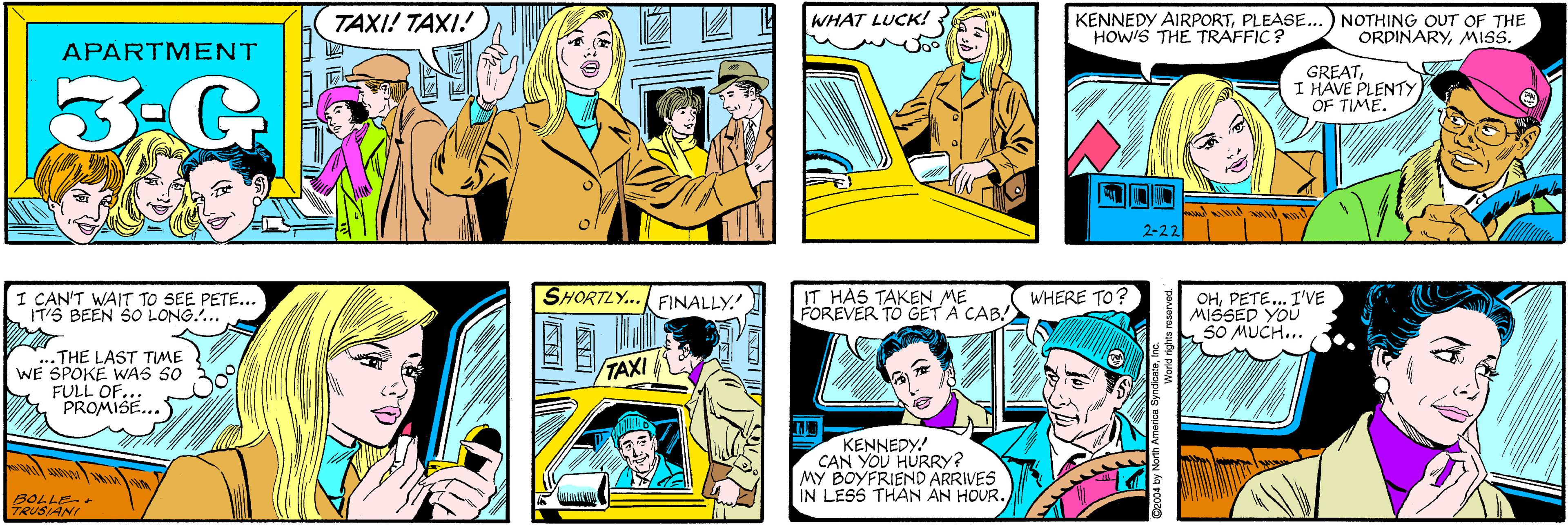 Human OCR: TAXI! TAXI! WHAT LUCK! APARTMENT 3-G KENNEDY AIRPORTPLEASE...) NOTHING OUT OF THE HOW'S THE TRAFFIC? I CAN'T WAIT TO SEE PETE... IT'S BEEN SO LONG.. ORDINARYMISS. GREATI HAVE PLENTY OF TIME. ..THE LAST TIME WE SPOKE WAS S0 FULL OF. PROMISE... 2-22 BOLLE-+ TRUSIANI SHORTLY... FINALLY. IT HAS TAKEN ME FOREVER TO GET A CAB! WHERE TO? OHPETE... I'VE MISSÉD YOU 50 MUCH... TAXI KENNEDY! CAN YOU HURRY? MY BOYFRIEND ARRIVES IN LESS THAN AN HOUR. TAXI! TAXI! WHAT LUCK! APARTMENT 3-G KENNEDY AIRPORTPLEASE...) NOTHING OUT OF THE HOW'S THE TRAFFIC? I CAN'T WAIT TO SEE PETE... IT'S BEEN SO LONG.. ORDINARYMISS. GREATI HAVE PLENTY OF TIME. ..THE LAST TIME WE SPOKE WAS S0 FULL OF. PROMISE... 2-22 BOLLE-+ TRUSIANI SHORTLY... FINALLY. IT HAS TAKEN ME FOREVER TO GET A CAB! WHERE TO? OHPETE... I'VE MISSÉD YOU 50 MUCH... TAXI KENNEDY! CAN YOU HURRY? MY BOYFRIEND ARRIVES IN LESS THAN AN HOUR.