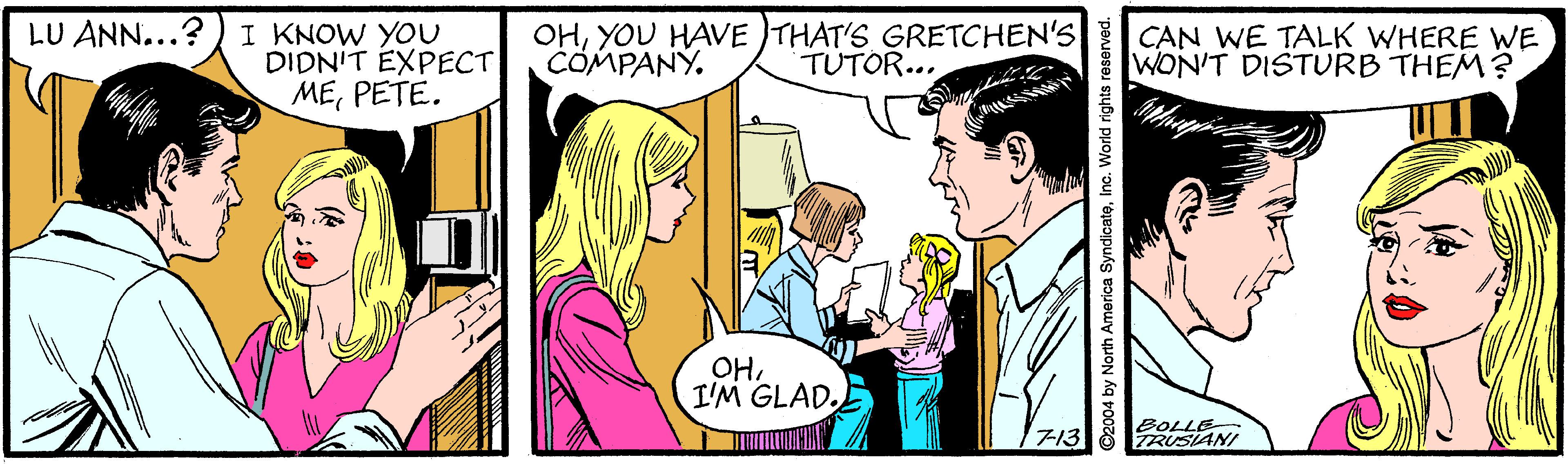 Interaction OCR: I KNOW YOU DIDN'T EXPECT MEPETE. OHYOU HAVE THAT'S GRETCHEN'S CÓMPANY. LU ANN...? CAN WE TALK WHERE WE WON'T DISTURB THEM ? TUTOR... OHI'M GLAD. 7-13 BOLLE TRUSIANI by North America S I KNOW YOU DIDN'T EXPECT MEPETE. OHYOU HAVE THAT'S GRETCHEN'S CÓMPANY. LU ANN...? CAN WE TALK WHERE WE WON'T DISTURB THEM ? TUTOR... OHI'M GLAD. 7-13 BOLLE TRUSIANI by North America S