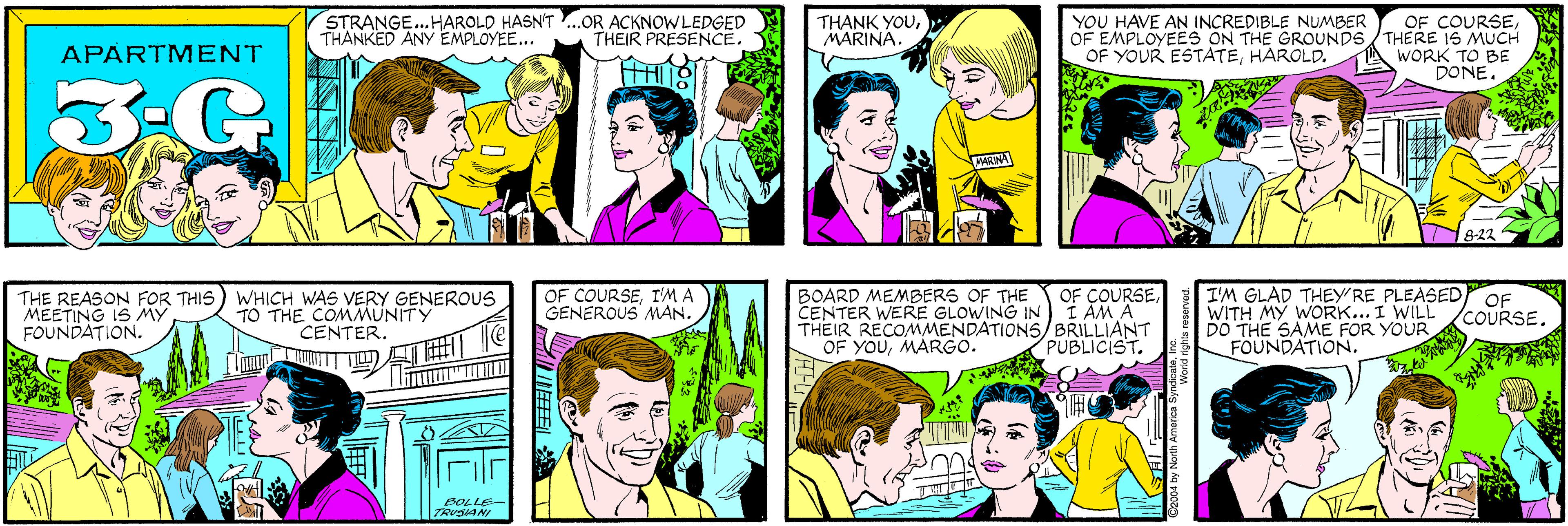 Purple OCR: STRANGE.. HAROLD HASN'T ..OR ACKNOWLEDGED THANKED ANY EMPLOYEE... THEIR PRESENCE. THANK YOUMARINA. APARTMENT ? 3:G WARINA OF COURSEOF EMPLOYEES ON THE GROUNDS /THERE IS MUCH WORK TO BE DONE. YOU HAVE AN INCREDIBLE NUMBER THE REASON FOR THIS MEETING IS MY FOUNDATION. WHICH WAS VERY GENEROUS TO THE COMMUNITY CENTER. OF YOUR ESTATEHAROLD. 8-22 BOLLE- TRUSIANI I'M GLAD THEYRE PLEASED WITH MY WORK... I WILL DO THE SAME FOR YOUR FOUNDATION. OF COURSEI'M A GENEROUS MAN. BOARD MEMBERS OF THE CENTER WERE GLOWING IN THEIR RECOMMENDATIONS/BRILLIANT OF YOUMARGO. OF COURSEI AM A OF COURSE. PUBLICIST. by North America S STRANGE.. HAROLD HASN'T ..OR ACKNOWLEDGED THANKED ANY EMPLOYEE... THEIR PRESENCE. THANK YOUMARINA. APARTMENT ? 3:G WARINA OF COURSEOF EMPLOYEES ON THE GROUNDS /THERE IS MUCH WORK TO BE DONE. YOU HAVE AN INCREDIBLE NUMBER THE REASON FOR THIS MEETING IS MY FOUNDATION. WHICH WAS VERY GENEROUS TO THE COMMUNITY CENTER. OF YOUR ESTATEHAROLD. 8-22 BOLLE- TRUSIANI I'M GLAD THEYRE PLEASED WITH MY WORK... I WILL DO THE SAME FOR YOUR FOUNDATION. OF COURSEI'M A GENEROUS MAN. BOARD MEMBERS OF THE CENTER WERE GLOWING IN THEIR RECOMMENDATIONS/BRILLIANT OF YOUMARGO. OF COURSEI AM A OF COURSE. PUBLICIST. by North America S
