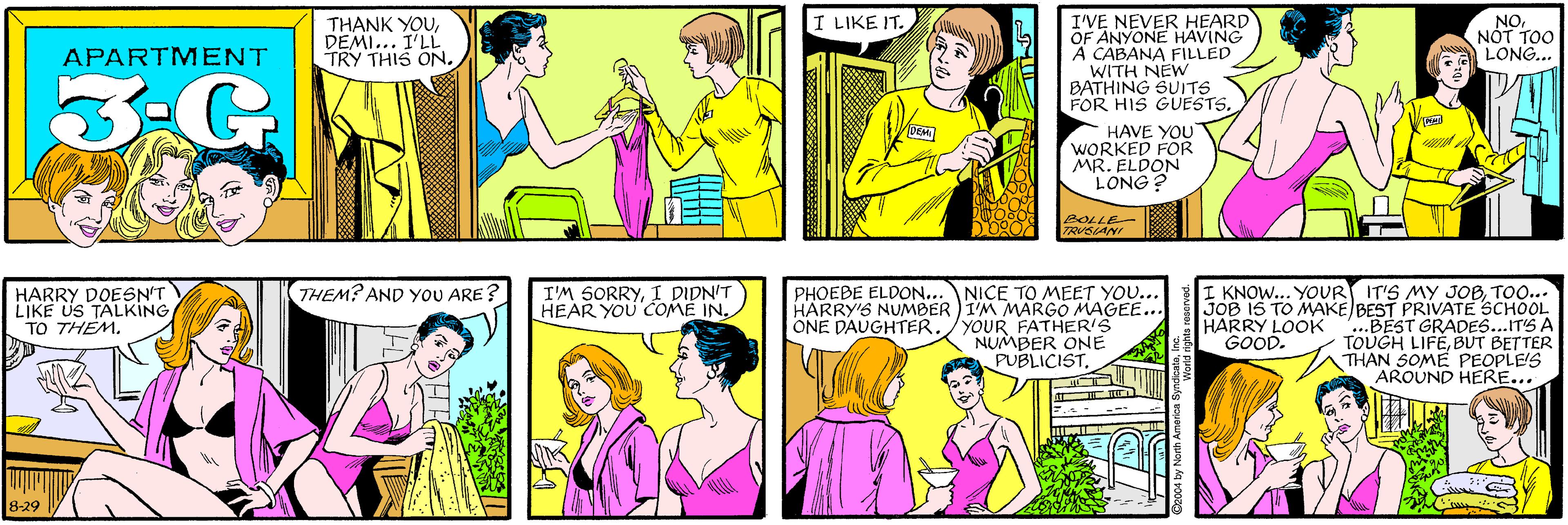Sharing OCR: I LIKE IT. THANK YOUDEMI... I'LL TRY THIS ON. APARTMENT 3:G THEM? AND YOU ARE ? I'VE NEVER HEARD OF ANYONE HAVING A CABANA FILLED WITH NEW BATHING SUITS FOR HIS GUESTS. HAVE YOU WORKED FOR MR. ELDON LONG ? NO. NÓT TOO LONG... HARRY DOESN'T LIKE US TALKING TO THEM. BOLLE- TRUSIANI 8-29 PHOEBE ELDON...NICE TO MEET YOU... HARRY'S NUMBER )I'M MARGO MAGEE... YOUR FATHER'S NUMBER ONE PUBLICIST. I KNOW... YOUR IT'S MY JOBTOO... JOB 15 TO MAKE BEST PRIVATE SCHOOL .BEST GRADES...IT'S A TOUGH LIFEBUT BETTER THAN SOME PEOPLE'S AROUND HERE... I'M SORRYI DIDN'T HEAR YOU COMÉ IN. ONE DAUGHTER. HARRY LOOK GOOD. C2004 by North A I LIKE IT. THANK YOUDEMI... I'LL TRY THIS ON. APARTMENT 3:G THEM? AND YOU ARE ? I'VE NEVER HEARD OF ANYONE HAVING A CABANA FILLED WITH NEW BATHING SUITS FOR HIS GUESTS. HAVE YOU WORKED FOR MR. ELDON LONG ? NO. NÓT TOO LONG... HARRY DOESN'T LIKE US TALKING TO THEM. BOLLE- TRUSIANI 8-29 PHOEBE ELDON...NICE TO MEET YOU... HARRY'S NUMBER )I'M MARGO MAGEE... YOUR FATHER'S NUMBER ONE PUBLICIST. I KNOW... YOUR IT'S MY JOBTOO... JOB 15 TO MAKE BEST PRIVATE SCHOOL .BEST GRADES...IT'S A TOUGH LIFEBUT BETTER THAN SOME PEOPLE'S AROUND HERE... I'M SORRYI DIDN'T HEAR YOU COMÉ IN. ONE DAUGHTER. HARRY LOOK GOOD. C2004 by North A