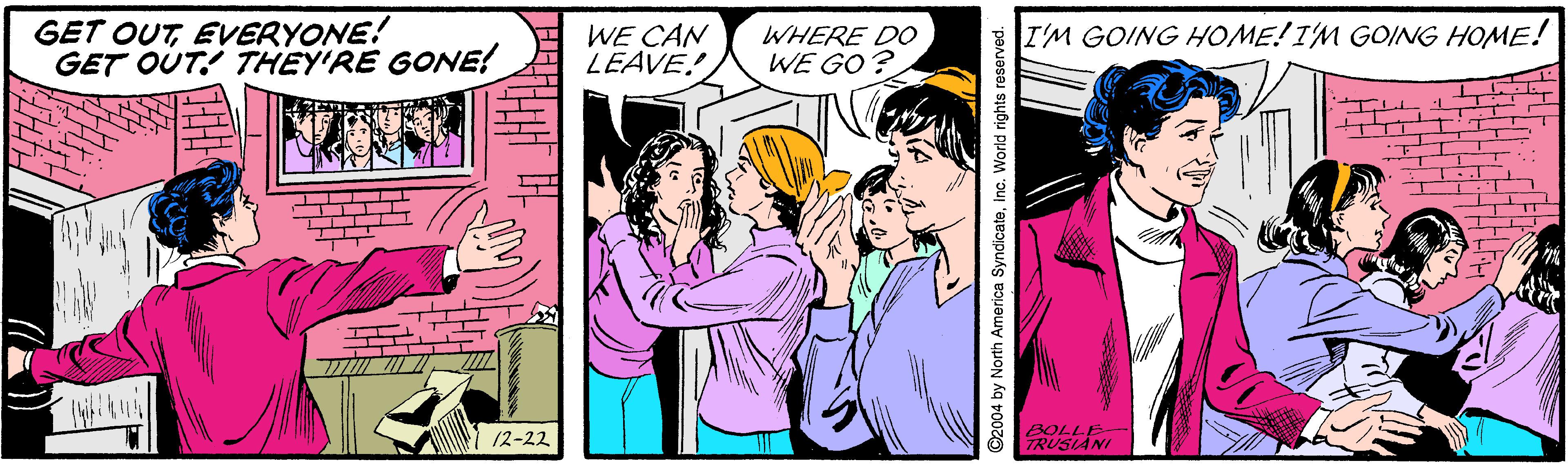 Art OCR: GET OUTEVERYONE! GET OUT! THEY'RE GONE! WE CAN LEAVE! WHERE DO WE GO? I'M GOING HOME!I'M GOING HOME! N N NTT . 12-22 BOLLE- TRUSIANI GET OUTEVERYONE! GET OUT! THEY'RE GONE! WE CAN LEAVE! WHERE DO WE GO? I'M GOING HOME!I'M GOING HOME! N N NTT . 12-22 BOLLE- TRUSIANI