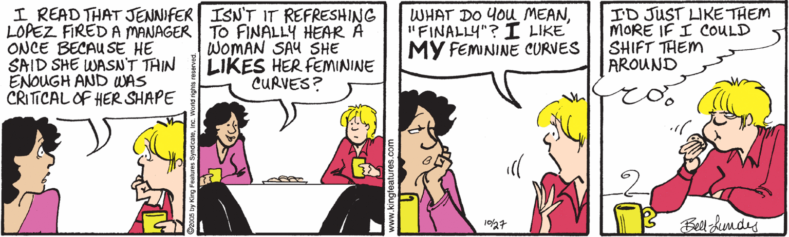 Human OCR: I READ THAT JENNIFER ISN'T IT REFRESHING LOPEZ FIRED A MANAGER TO FINALLY HEAR A ONCE BECAU SE HE SAID SHE WASN'T THIN ENOUGH AND WAS CRITICAL OF HER SHAPE WOMAN SAU SHE LIKES HER FEMININE CURVES? WHAT DO YOu MEAN"FINALLY"? I LIKE MY FEMININE CURVES I'D JUST LIKE THEM MORE IF I COULD SHIFT THEM AROUND Bell Lumdis 1027 www.kingteatu I READ THAT JENNIFER ISN'T IT REFRESHING LOPEZ FIRED A MANAGER TO FINALLY HEAR A ONCE BECAU SE HE SAID SHE WASN'T THIN ENOUGH AND WAS CRITICAL OF HER SHAPE WOMAN SAU SHE LIKES HER FEMININE CURVES? WHAT DO YOu MEAN"FINALLY"? I LIKE MY FEMININE CURVES I'D JUST LIKE THEM MORE IF I COULD SHIFT THEM AROUND Bell Lumdis 1027 www.kingteatu