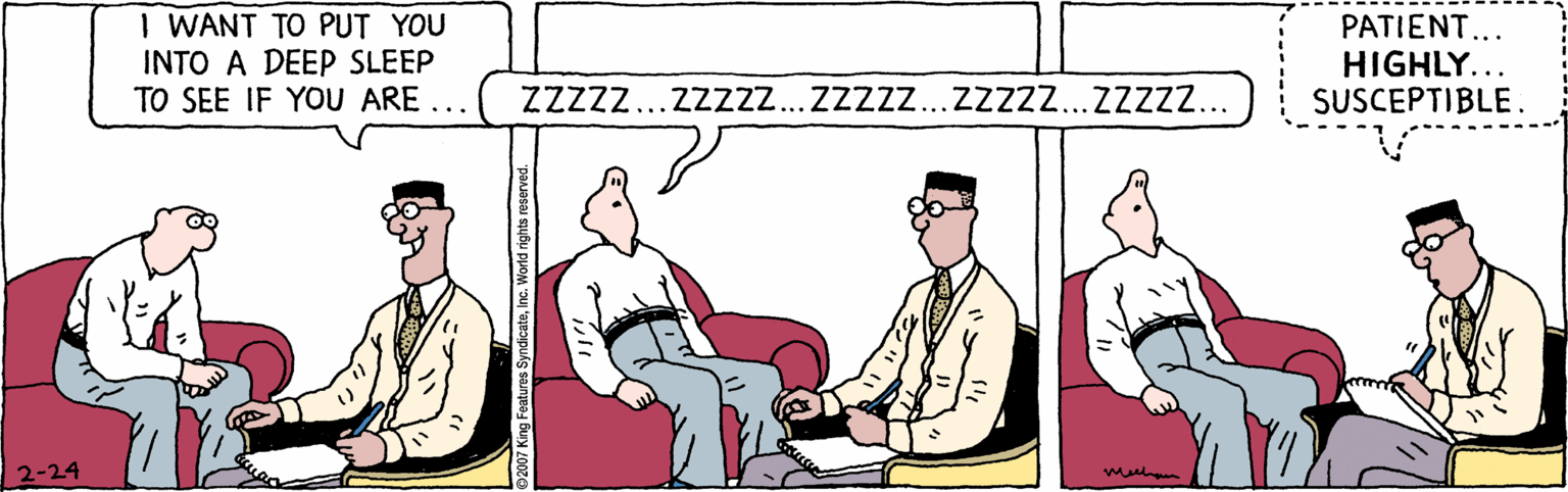 Parallel OCR: I WANT TO PUT YOU INTO A DEEP SLEEP TO SEE IF YOU ARE ... PATIENT... HIGHLY... SUSCEPTIBLE. Zzzzz...zzz. Zzzzz...Zzzz...ZZZZZ... 2-24 muln I WANT TO PUT YOU INTO A DEEP SLEEP TO SEE IF YOU ARE ... PATIENT... HIGHLY... SUSCEPTIBLE. Zzzzz...zzz. Zzzzz...Zzzz...ZZZZZ... 2-24 muln