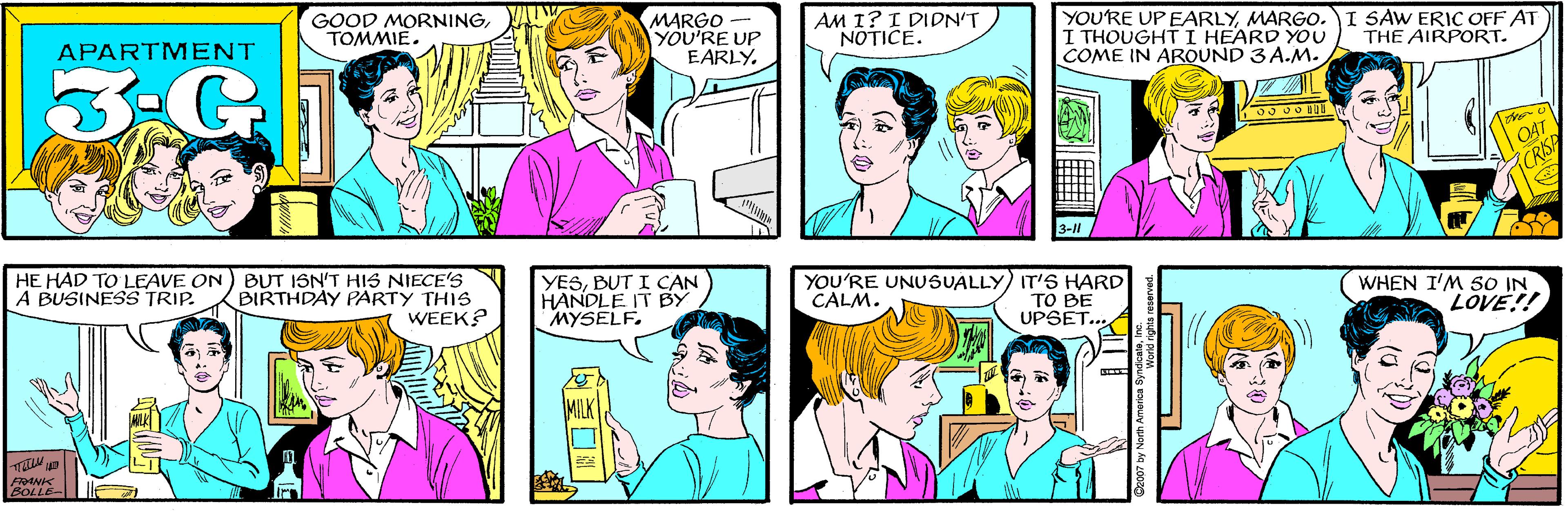 Jaw OCR: GOOD MORNINGTOMMIE. MARGO YOU'RE UP EARLY. AM I? I DIDN'T NOTICE. APARTMENT 3.G YOU'RE UP EARLYMARGO. I SAW ERIC OFF AT I THOUGHT I HEARD YOu COME IN AROUND 3 A.M. HE HAD TO LEAVE ON) BUT ISN'T HIS NIECE'S BIRTHDAY PARTY THIS WEEK? THE AIRPORT. A BUSINESS TRIP. OAT CRISP 3-11 FRANK BOLLE YESBUT I CAN HANDLE IT BY MYSELF. YOU'RE UNUSUALLY) IT'S HARD CALM. TO BE UPSET.. WHEN I'M 50 IN LOVE!! MILK GOOD MORNINGTOMMIE. MARGO YOU'RE UP EARLY. AM I? I DIDN'T NOTICE. APARTMENT 3.G YOU'RE UP EARLYMARGO. I SAW ERIC OFF AT I THOUGHT I HEARD YOu COME IN AROUND 3 A.M. HE HAD TO LEAVE ON) BUT ISN'T HIS NIECE'S BIRTHDAY PARTY THIS WEEK? THE AIRPORT. A BUSINESS TRIP. OAT CRISP 3-11 FRANK BOLLE YESBUT I CAN HANDLE IT BY MYSELF. YOU'RE UNUSUALLY) IT'S HARD CALM. TO BE UPSET.. WHEN I'M 50 IN LOVE!! MILK