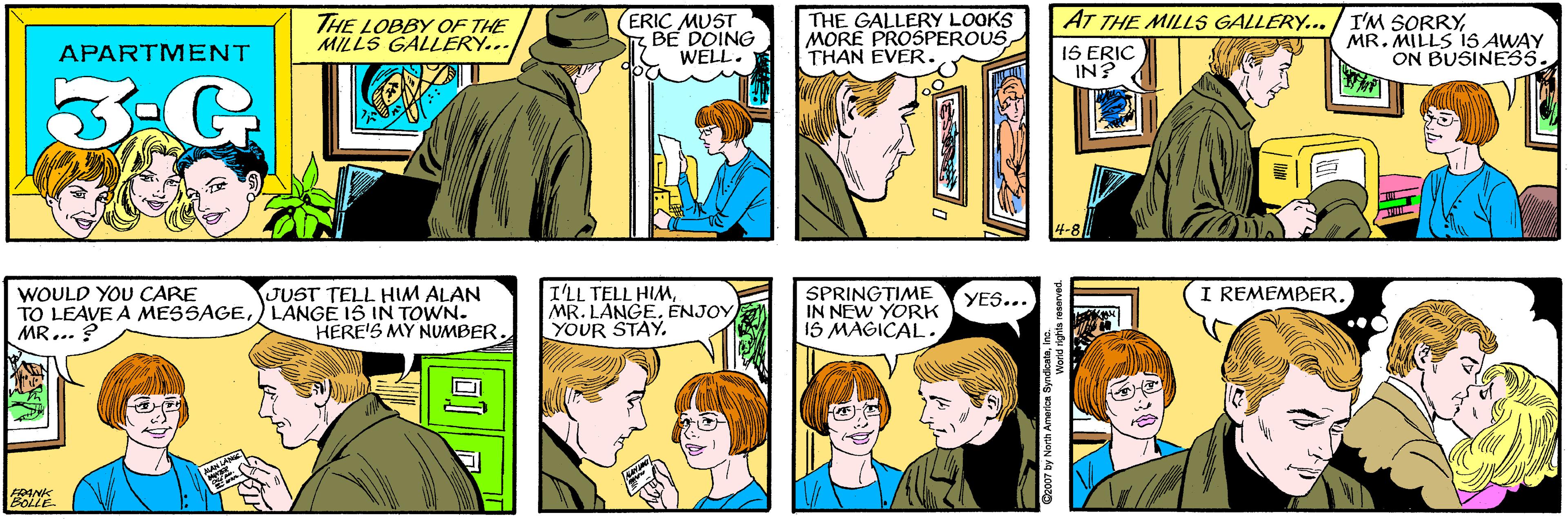 Human OCR: THE LOBBY OF THE MILLS GALLERY... ERIC MUST BE DOING WELL. THE GALLERY LOOKS MORE PROSPEROUSTHAN EVER. APARTMENT AT THE MILLS GALLERY... / I'M SORRYWOULD YOU CARE TO LEAVE A MESSAGE) LANGE 1S IN TOWN. MR... ? JUST TELL HIM ALAN IS ERIC IN? MR. MILLS 15 AWAY ON BUSINESS HERE'S MY NUMBER. I'LL TELL HIMENJOY YOUR STAY. I REMEMBER. SPRINGTIME IN NEW YORK IS MAGICAL. YES... 2007 by North America SyndicateWorld righta resarved. THE LOBBY OF THE MILLS GALLERY... ERIC MUST BE DOING WELL. THE GALLERY LOOKS MORE PROSPEROUSTHAN EVER. APARTMENT AT THE MILLS GALLERY... / I'M SORRYWOULD YOU CARE TO LEAVE A MESSAGE) LANGE 1S IN TOWN. MR... ? JUST TELL HIM ALAN IS ERIC IN? MR. MILLS 15 AWAY ON BUSINESS HERE'S MY NUMBER. I'LL TELL HIMMR. LANGEENJOY YOUR STAY. I REMEMBER. SPRINGTIME IN NEW YORK IS MAGICAL. YES... 2007 by North America SyndicateWorld righta resarved.