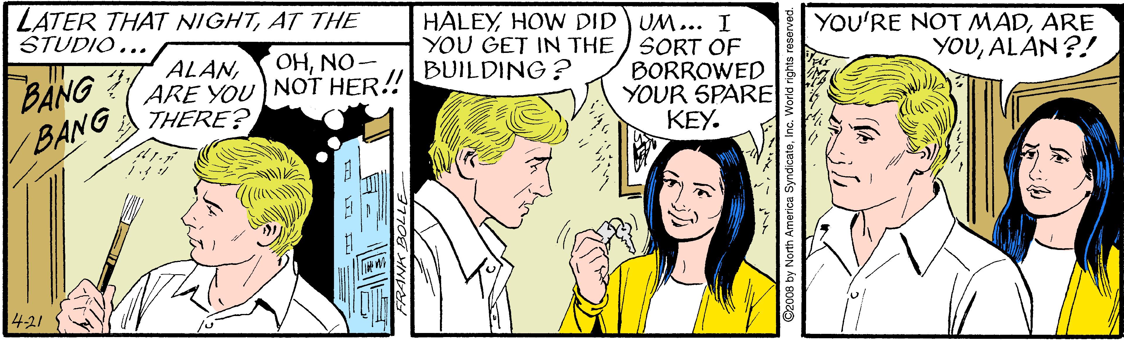 Jaw OCR: LATER THAT NIGHTAT THE STUDIO... HALEYHOW DID) UM... I YOU GET IN THE BUILDING? YOU'RE NOT MADARE SORT OF BORROWED YOUR SPARE KEY. OHNO- YOUALAN?! BANG BANG ALANARE YOU NOT HER! THERE? 4.21 LATER THAT NIGHTAT THE STUDIO... HALEYHOW DID) UM... I YOU GET IN THE BUILDING? YOU'RE NOT MADARE SORT OF BORROWED YOUR SPARE KEY. OHNO- YOUALAN?! BANG BANG ALANARE YOU NOT HER! THERE? 4.21