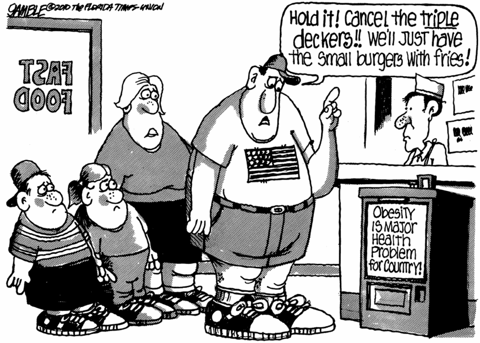 Font OCR: HOLD it! Cancel the triple deckers! weli JUST have the smaii burgers With fries! ObesiTY IS MAJOR Health Problem for Courmry! HOLD it! Cancel the triple deckers! weli JUST have the smaii burgers With fries! ObesiTY IS MAJOR Health Problem for Courmry!