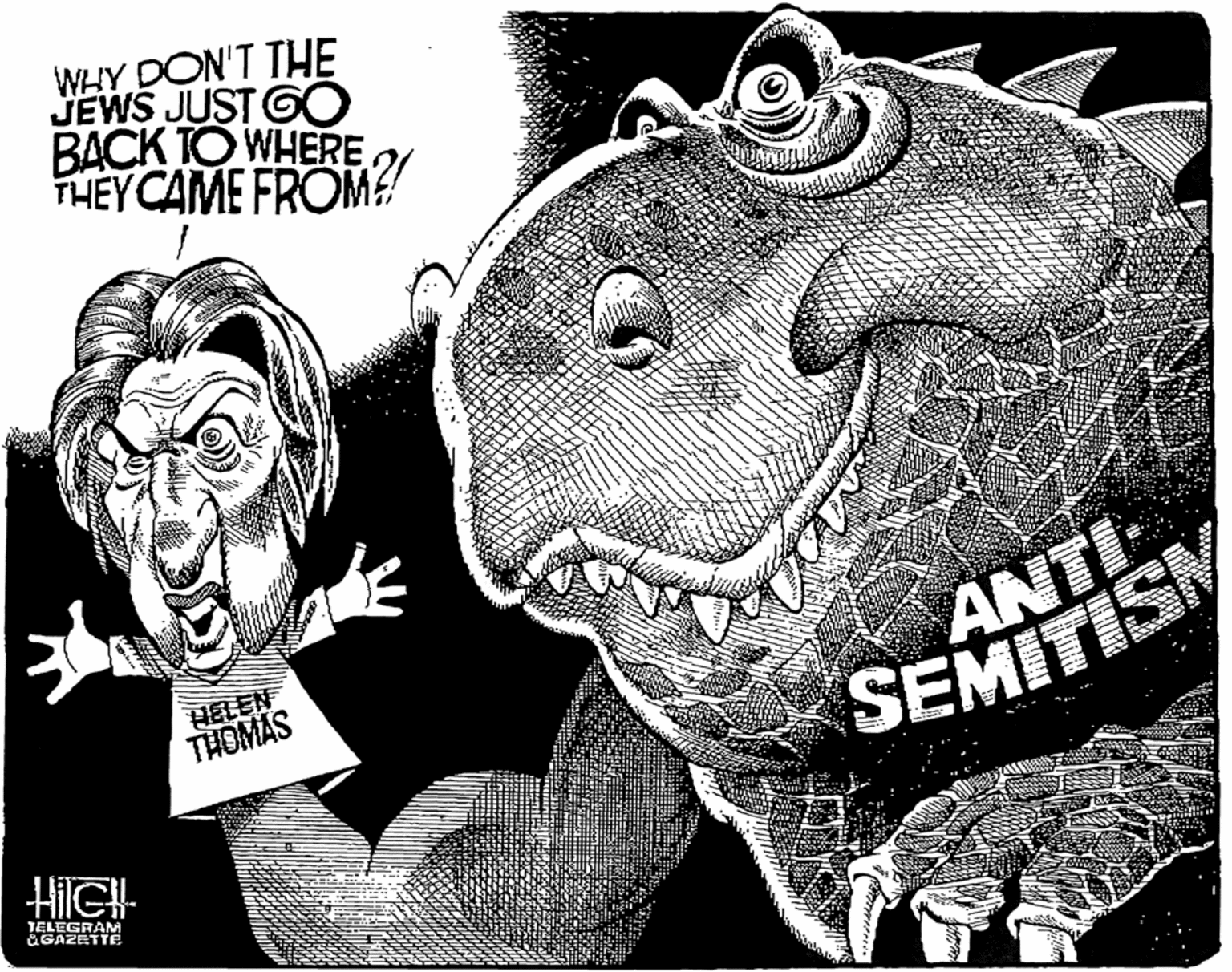 Snout OCR: WHY DON'T THE JEWS JUSTGO BACK TO WHERE. FHEY CAME FROM! ANTI SEMITISM THOMAS JELEGRAM ÜGAZETTE WHY DON'T THE JEWS JUSTGO BACK TO WHERE. FHEY CAME FROM! ANTI SEMITISM THOMAS JELEGRAM ÜGAZETTE