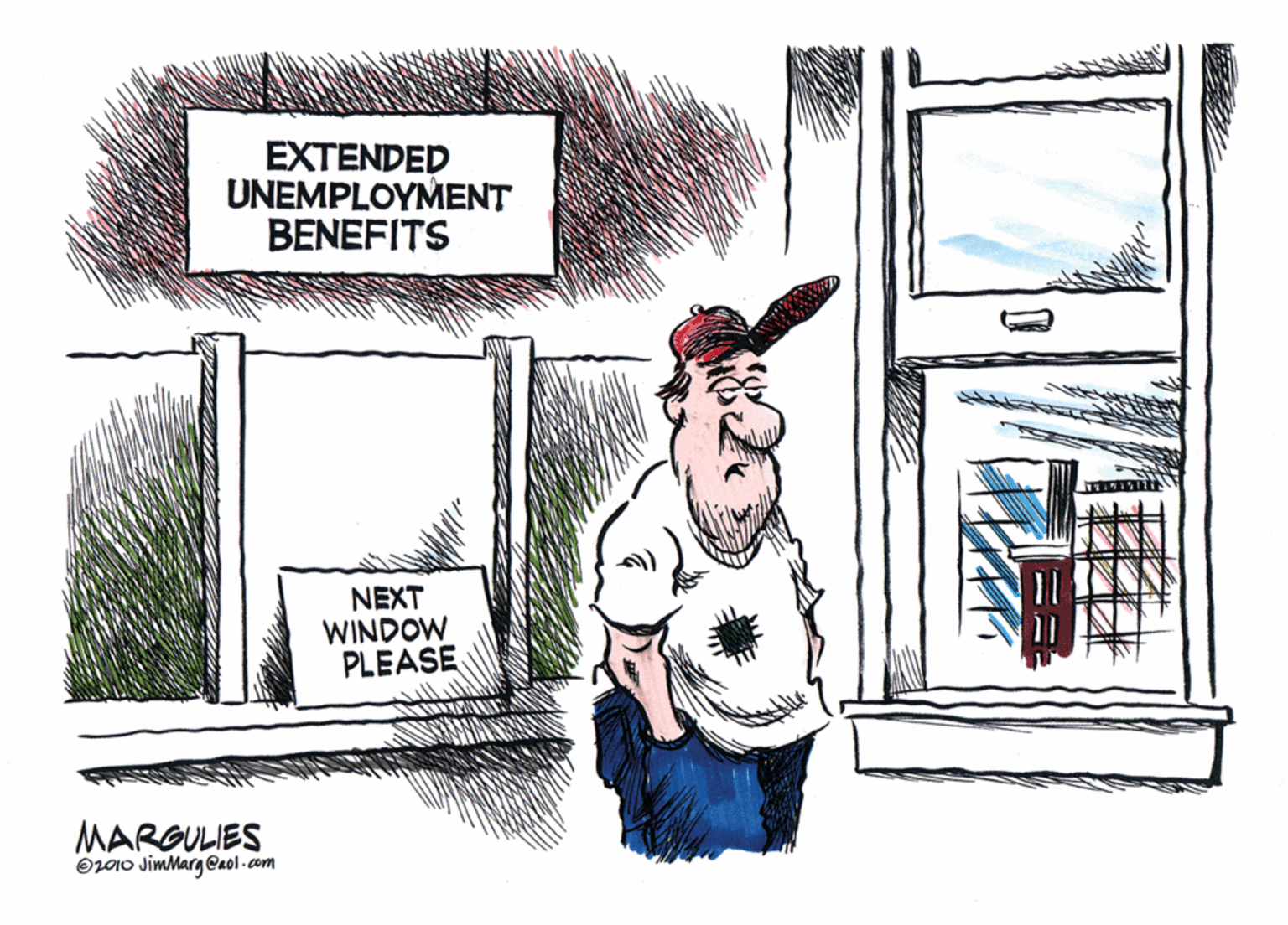 Fiction OCR: EXTENDED UNEMPLOYMENT BENEFITS NEXT WINDOW PLEASE MARGULIES O2010 JimMarg @aol-com EXTENDED UNEMPLOYMENT BENEFITS NEXT WINDOW PLEASE MARGULIES O2010 JimMarg @aol-com