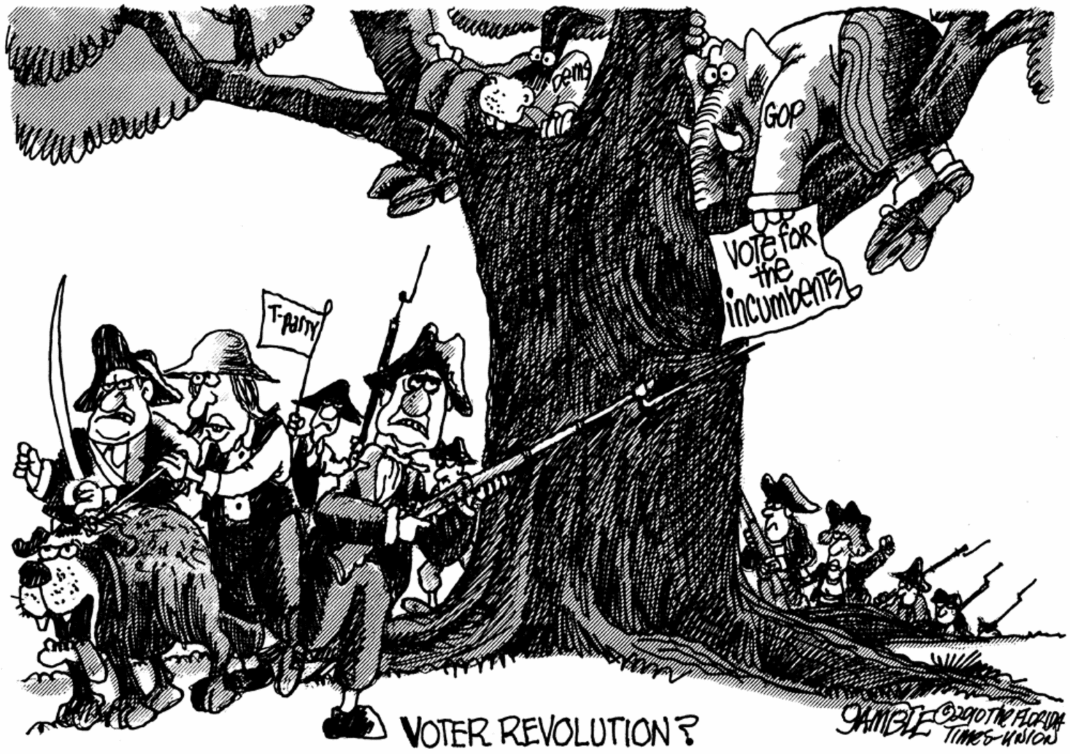 Fictional character OCR: GOP VOje foR the ncumbentEL VOTER REVOLUTION? SAMBLE TIMES HNION GOP VOje foR the ncumbentEL VOTER REVOLUTION? SAMBLE TIMES HNION