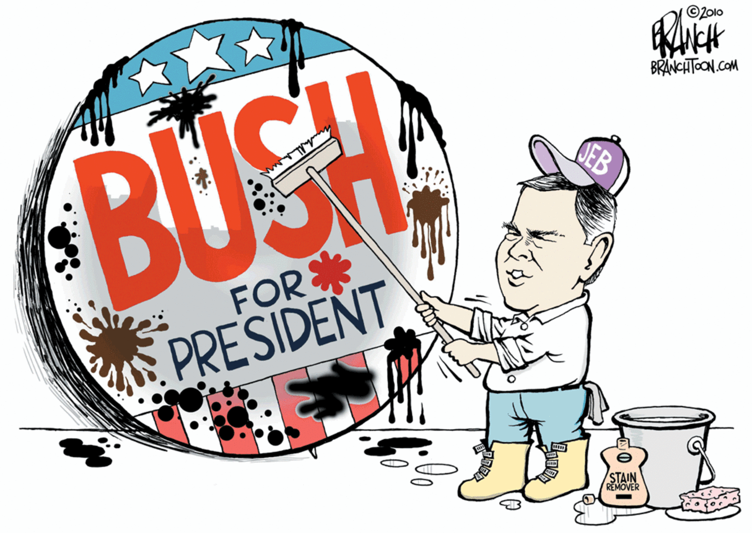 Animation OCR: ©2010 BRANCHTOON.COM BUSH JEB FOR PRESIDENT STAIN REMOVER ©2010 BRANCHTOON.COM BUSH JEB FOR PRESIDENT STAIN REMOVER