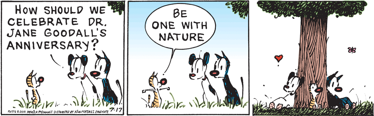 Art OCR: How SHOULD WE CELEBRATE DR. JANE GOODALL'S ANNIVERSARY? BE ONE WITH NATURE MUTI e 2010 ATekk moonell DitReTED EY KiG FEATRES SADATE 17 How SHOULD WE CELEBRATE DR. JANE GOODALL'S ANNIVERSARY? BE ONE WITH NATURE MUTI e 2010 ATekk moonell DitReTED EY KiG FEATRES SADATE 17