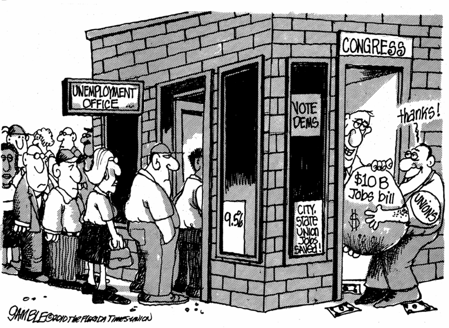 Sharing OCR: CONGRESS UNEMPLOYMENT OFFICE NOTE DENS thanks! $10B Jobs bill 9.5 CITY Stare UNION UNIONS CONGRESS UNEMPLOYMENT OFFICE NOTE DENS thanks! $10B Jobs bill 9.5 CITY Stare UNION UNIONS