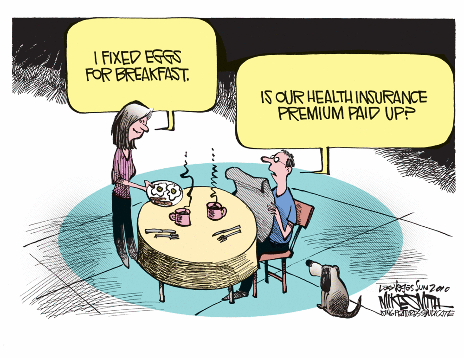 Birthday cake OCR: I FIXED EGGS FOR BREAKFAST. IS OUR HEALTH INSURANCE PREMIUM PAID UP? MIKEST INGPEATUREStiCATE I FIXED EGGS FOR BREAKFAST. IS OUR HEALTH INSURANCE PREMIUM PAID UP? MIKEST INGPEATUREStiCATE