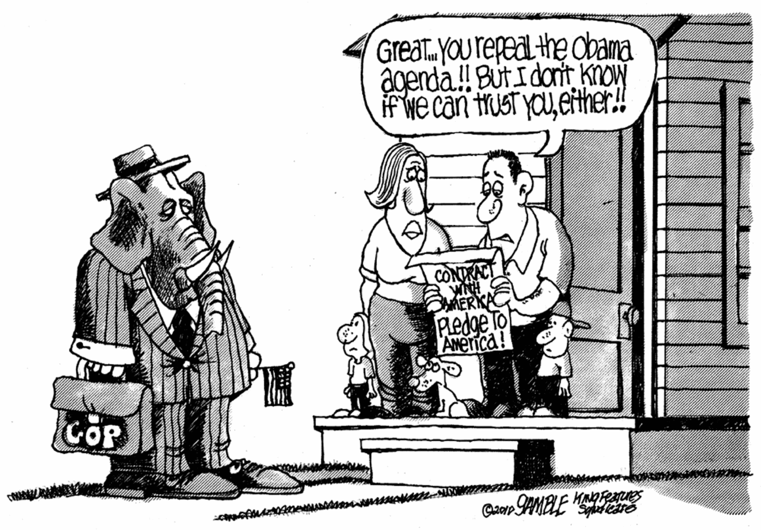 Art OCR: Great. YOu repeal the cbama agenda! ButIdonit know if we can trusT yOueither! CONDRACT WNH MERKA Pledge To GOR Great. YOu repeal the cbama agenda! ButIdonit know if we can trusT yOueither! CONDRACT WNH MERKA Pledge To GOR