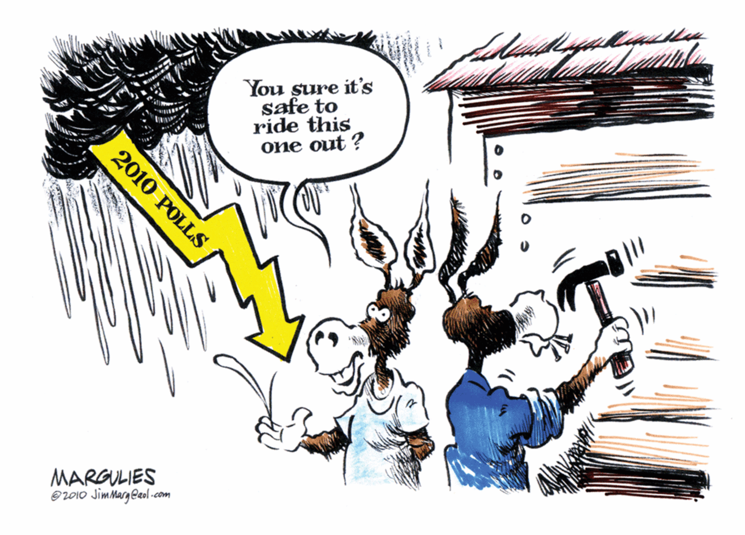 Artwork OCR: You sure it's safe to ride this One out ? MARGULIES O2010 JimMarg eaol .com 2010 POLLS You sure it's safe to ride this One out ? MARGULIES O2010 JimMarg eaol .com 2010 POLLS