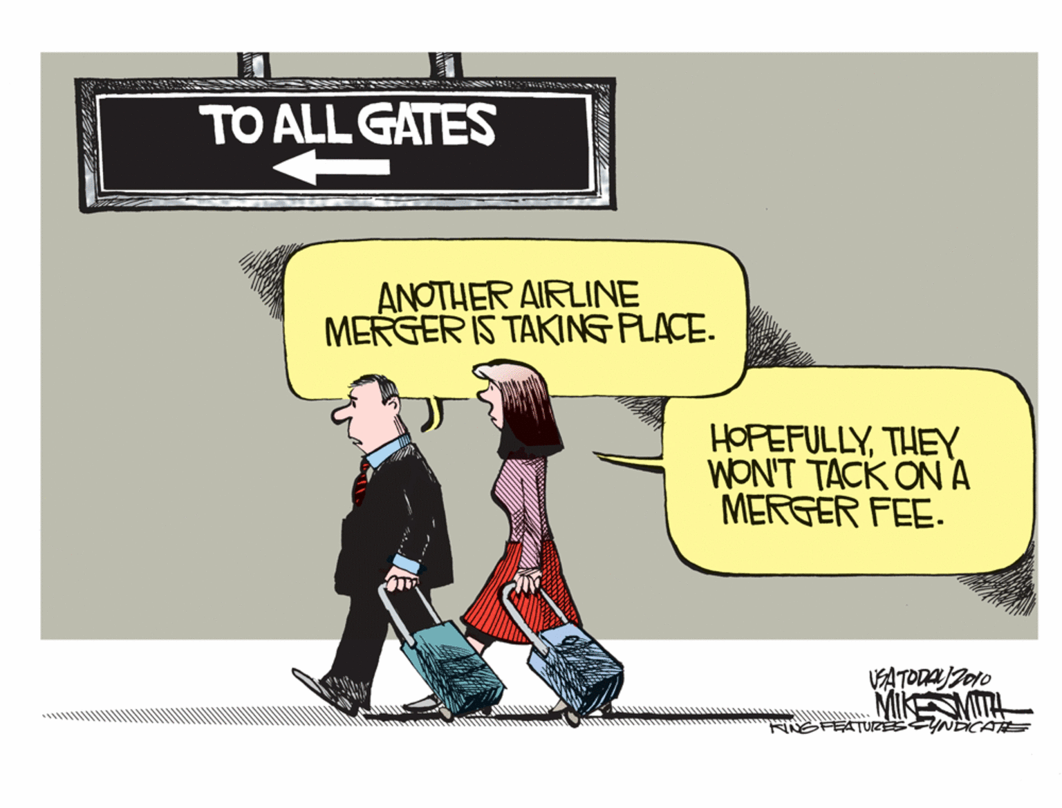 Rectangle OCR: TO ALL GATES ANOTHER AIRLINE MERGER IS TAKING PLACE. HOPEFULLYTHEY WON'T TACK ONA MERGER FEE. VATOD Z010 MiK MITH NGFEATURE YNDCA TO ALL GATES ANOTHER AIRLINE MERGER IS TAKING PLACE. HOPEFULLYTHEY WON'T TACK ONA MERGER FEE. VATOD Z010 MiK MITH NGFEATURE YNDCA