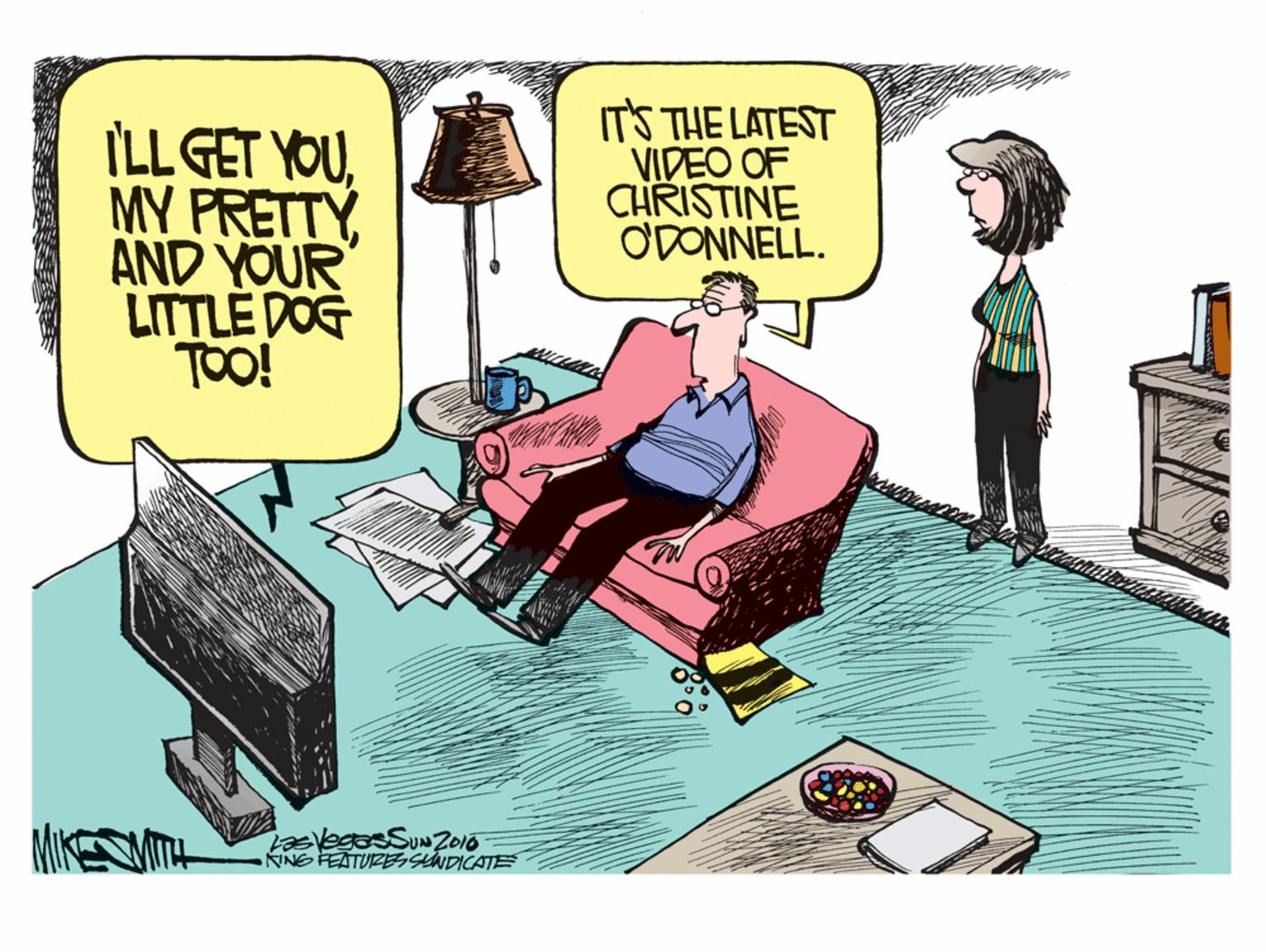 Baggage OCR: ILL GET YOUMY PRETTY AND YOUR LITTLE DOG TOO! IT'S THE LATEST VIDEO OF CHRISTINE ODONNELL. MIKECVMA KING FEATURESscNDICATE ILL GET YOUMY PRETTY AND YOUR LITTLE DOG TOO! IT'S THE LATEST VIDEO OF CHRISTINE ODONNELL. MIKECVMA KING FEATURESscNDICATE
